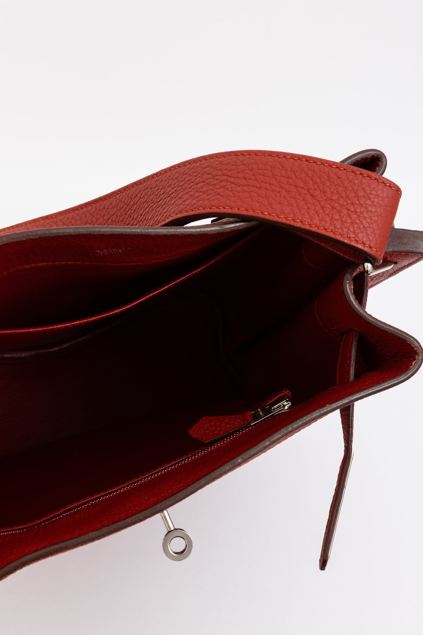 Vermillon Togo Leather So Kelly 22 Bag