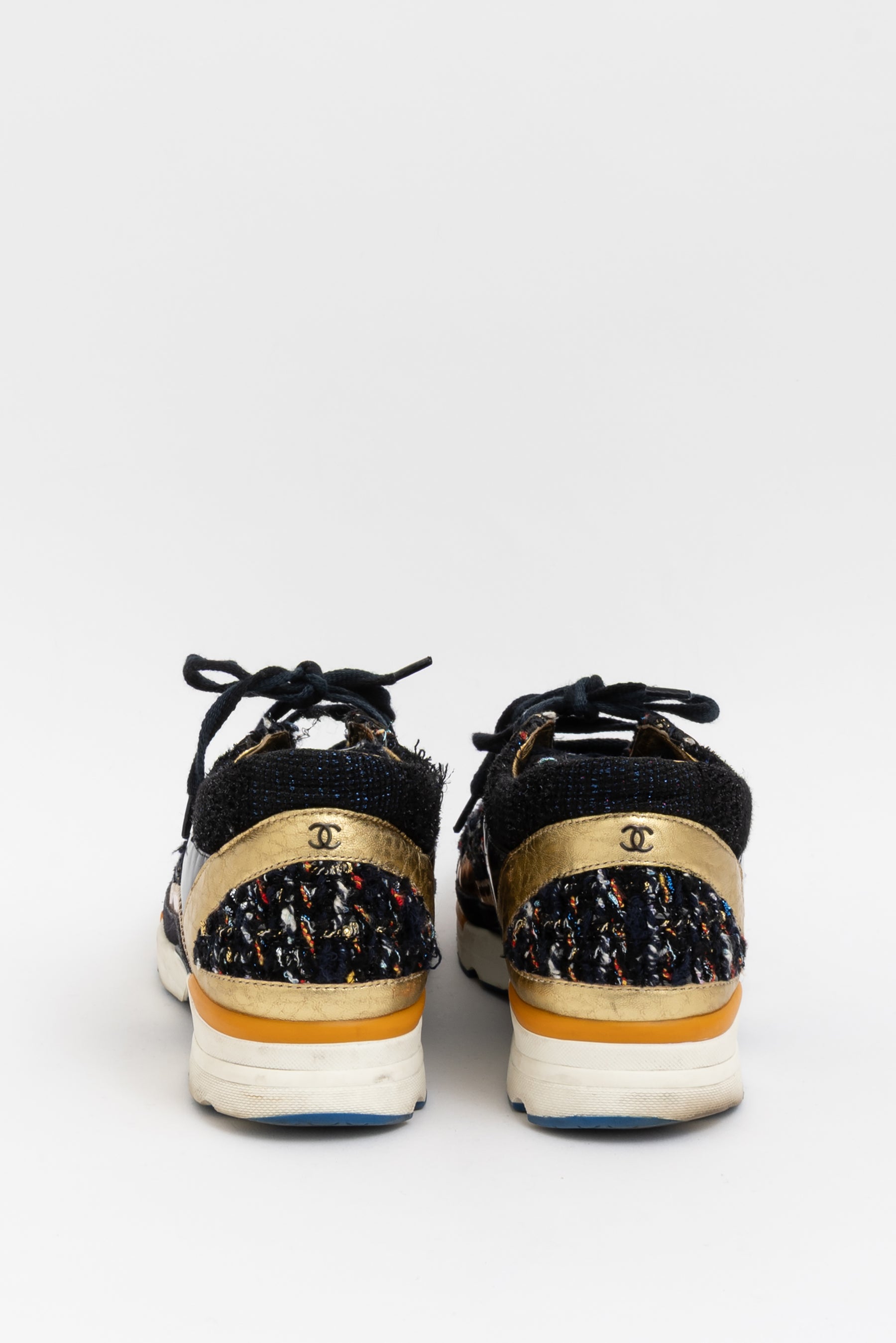Tweed Metallic Sneakers