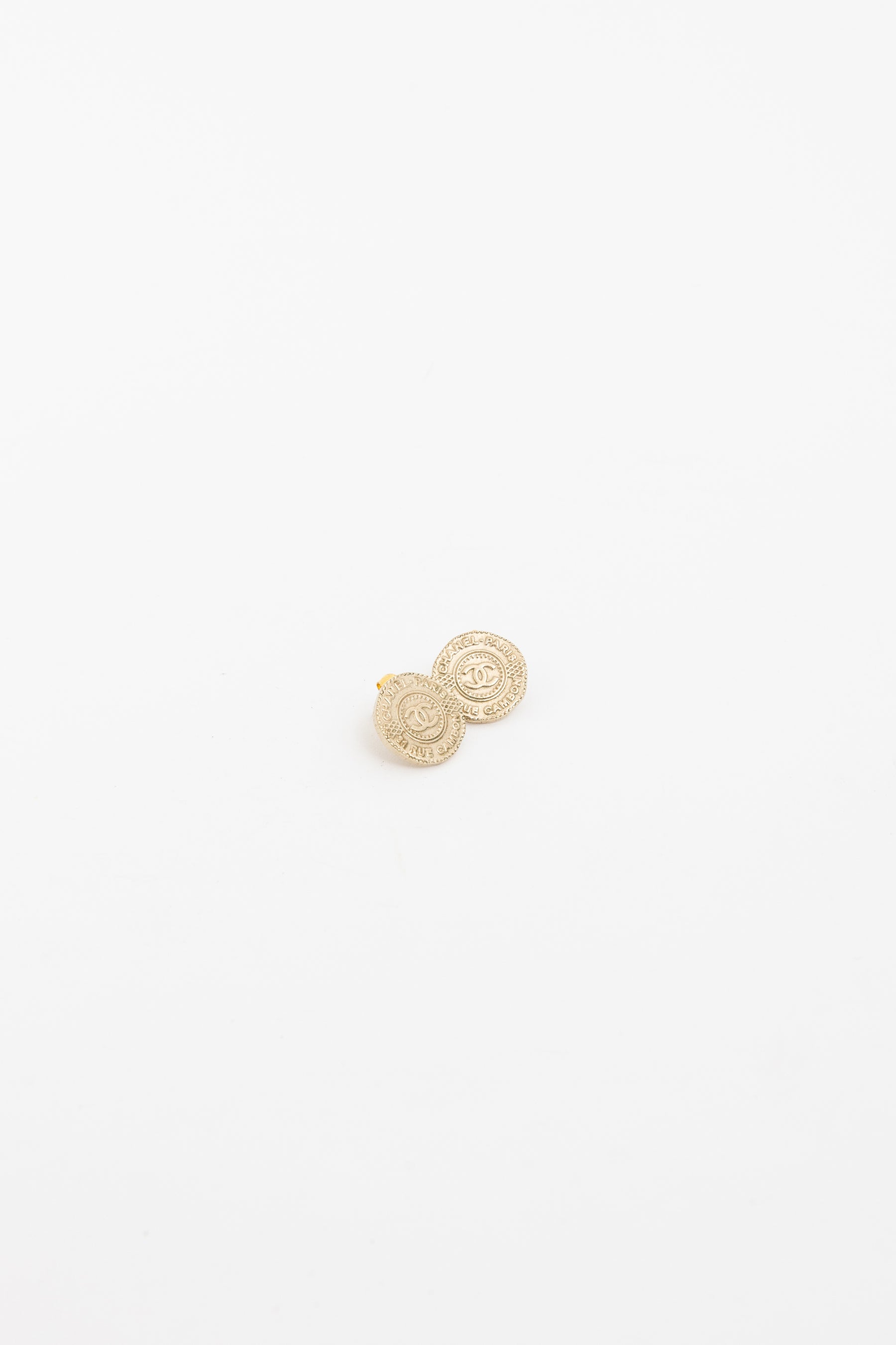 Vintage Cambon Coin Earrings