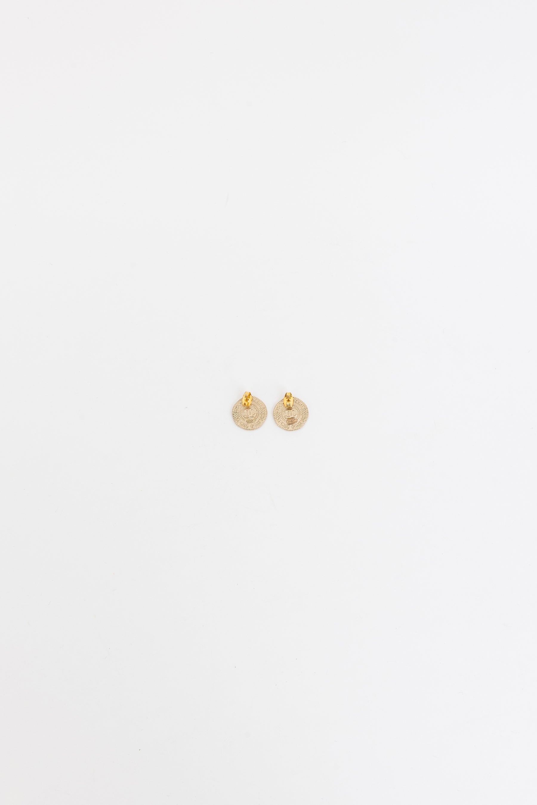 Vintage Cambon Coin Earrings