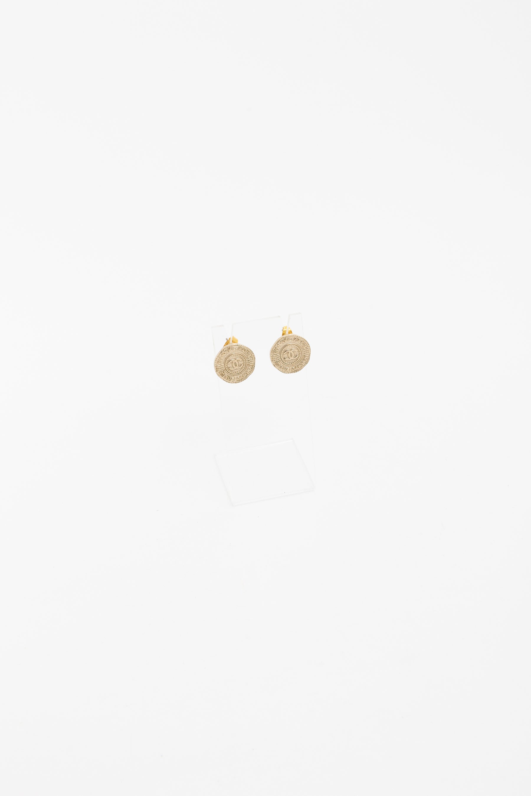 Vintage Cambon Coin Earrings