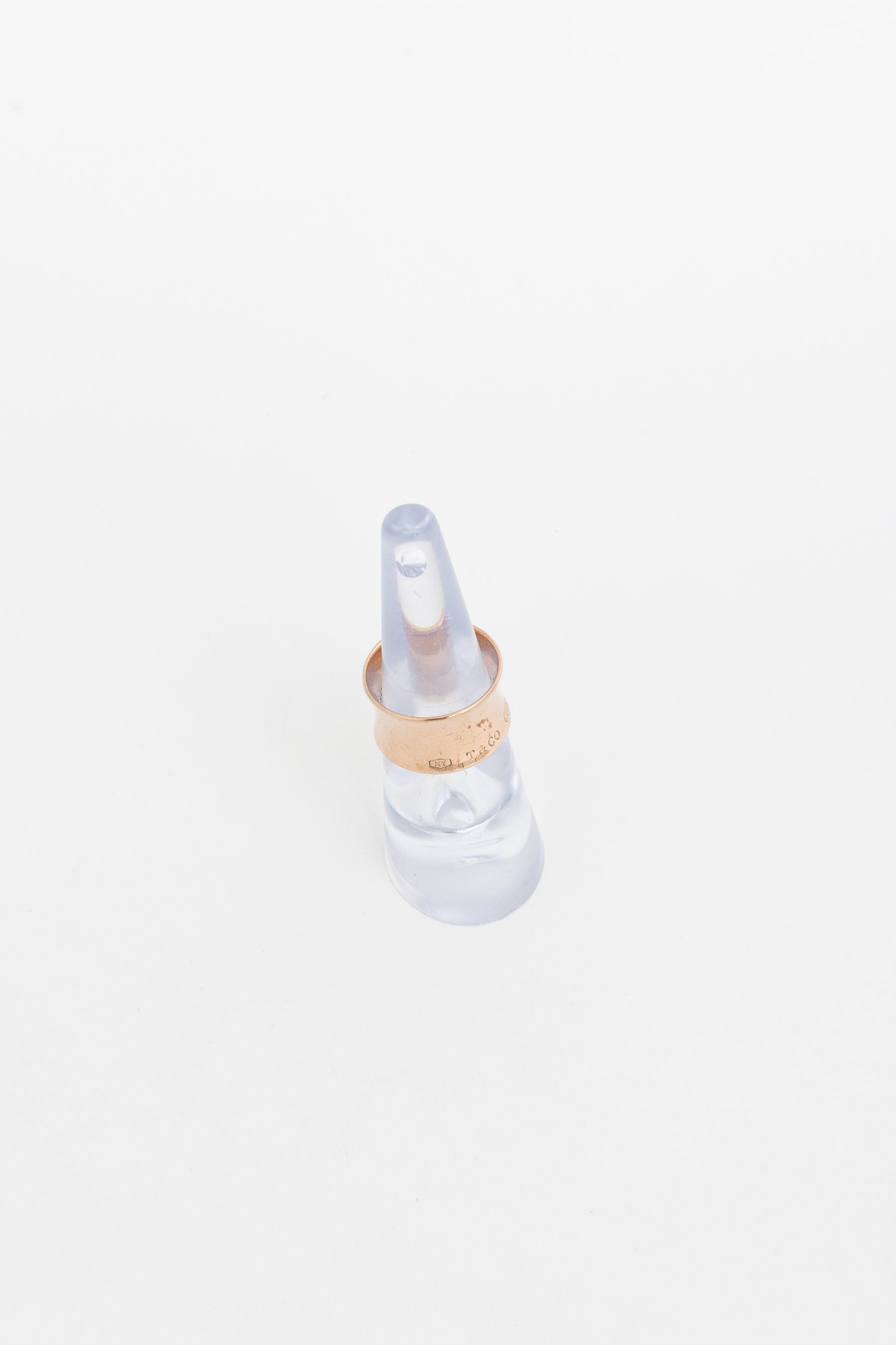 Wide Rose Gold Tiffany 1837 Ring