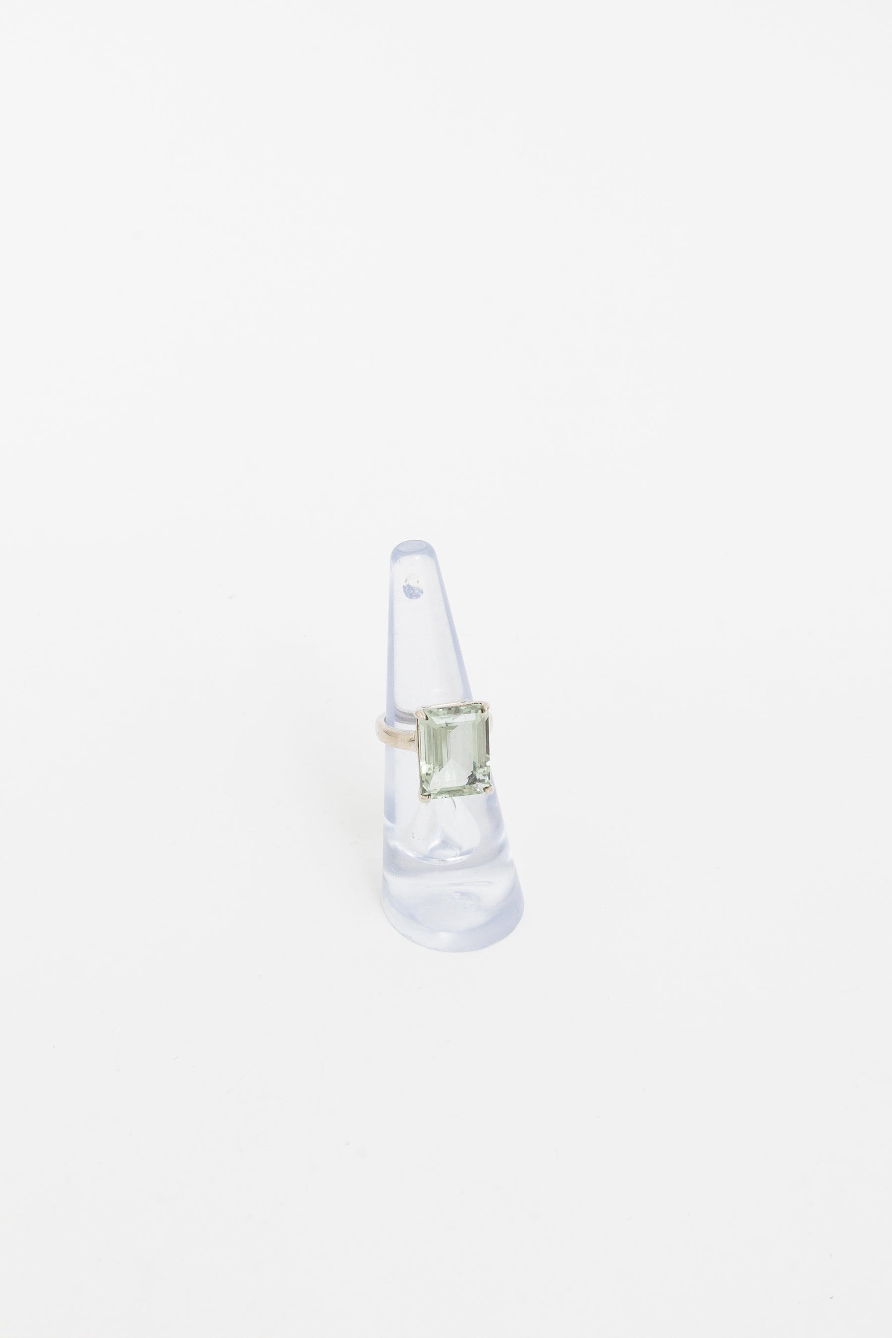 Prasiolite Sparklers Cocktail Ring