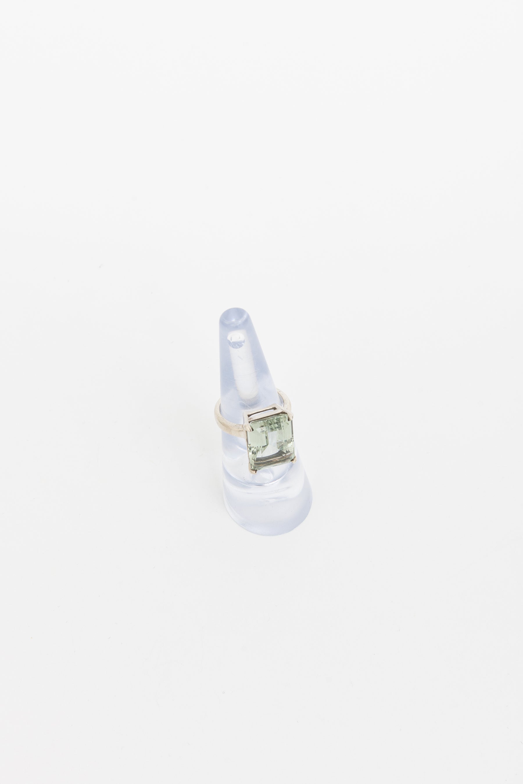 Prasiolite Sparklers Cocktail Ring
