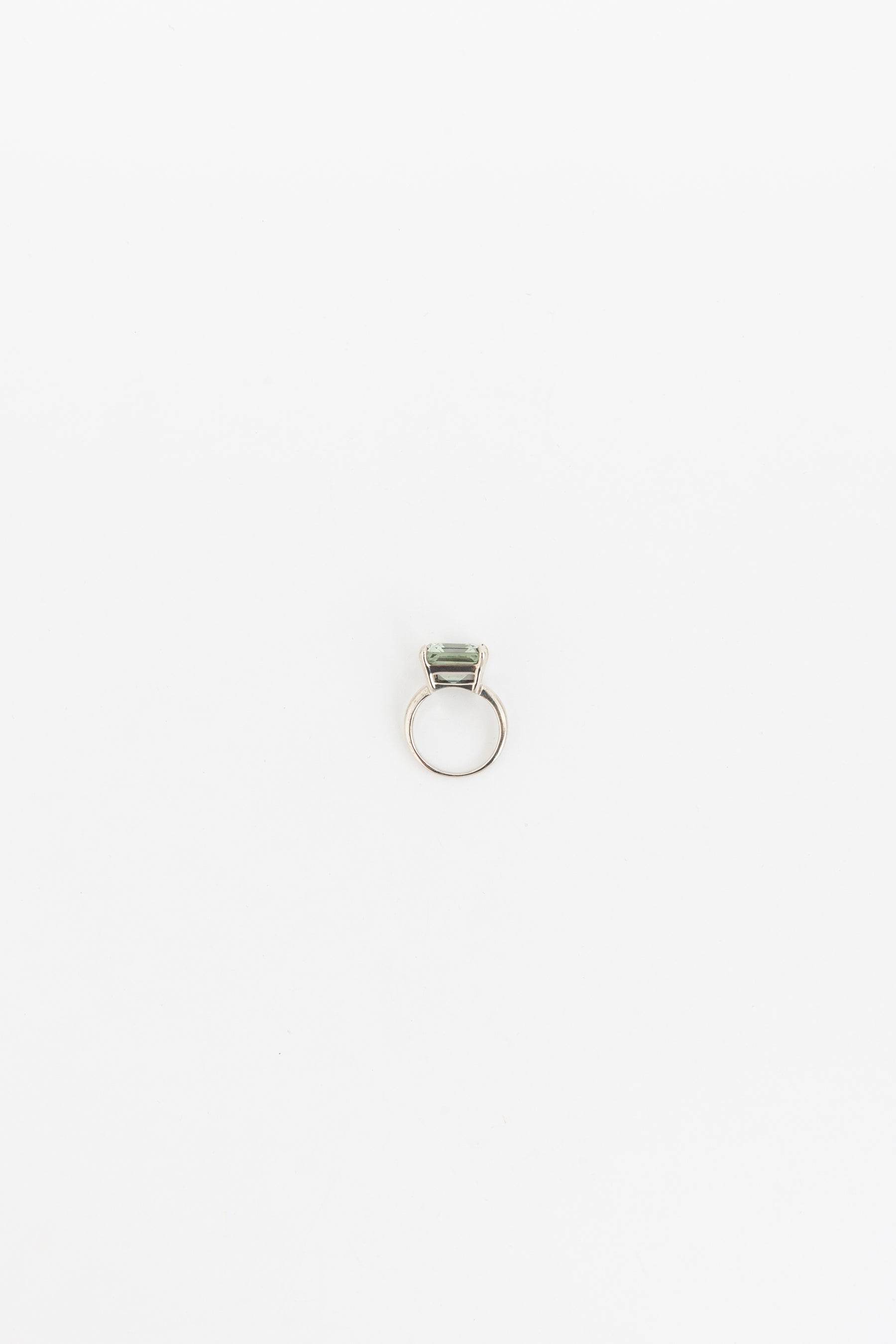 Prasiolite Sparklers Cocktail Ring