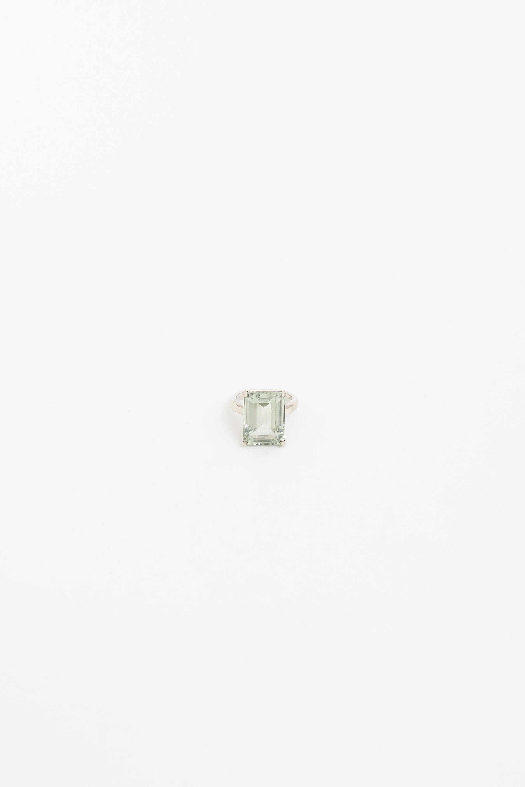 Prasiolite Sparklers Cocktail Ring