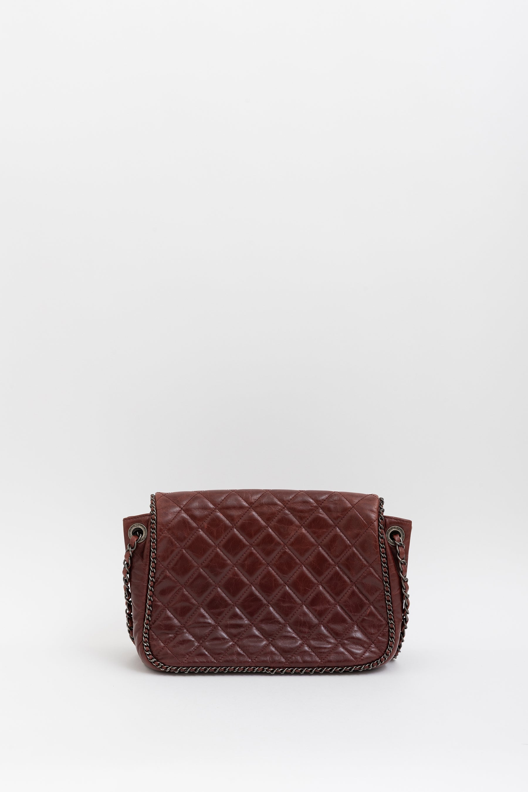 Enchained Accordion Flap Bag