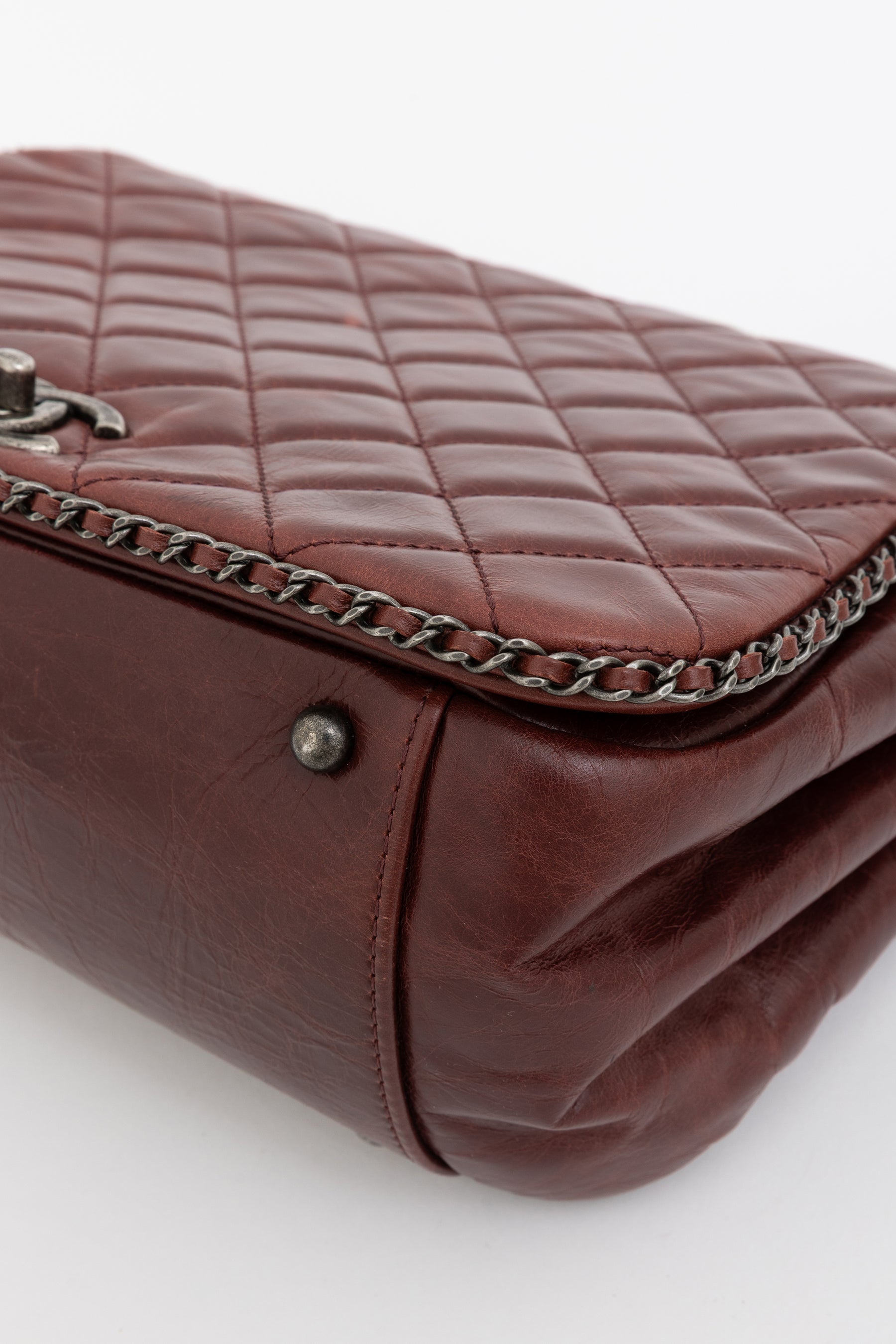 Enchained Accordion Flap Bag