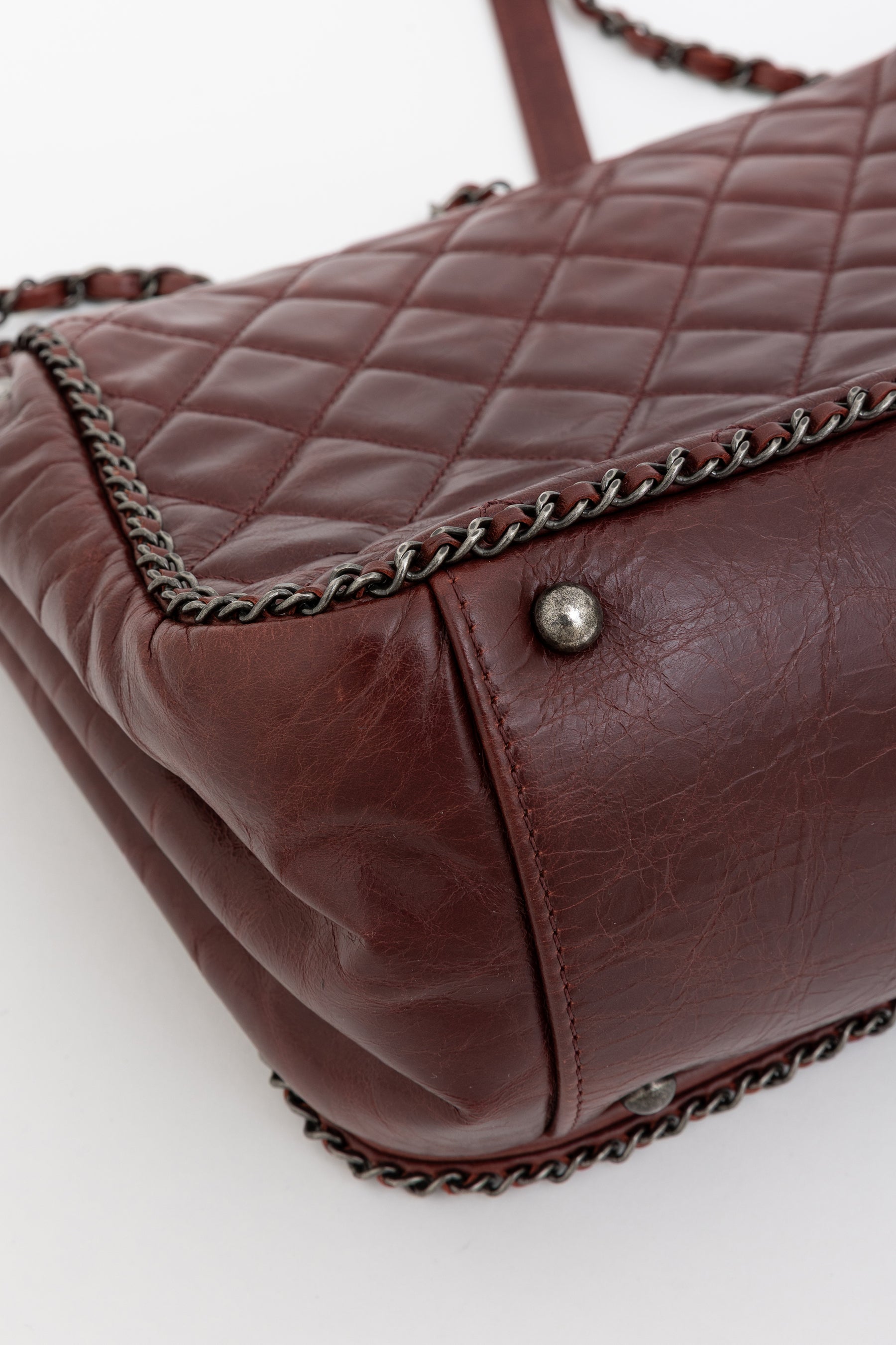 Enchained Accordion Flap Bag
