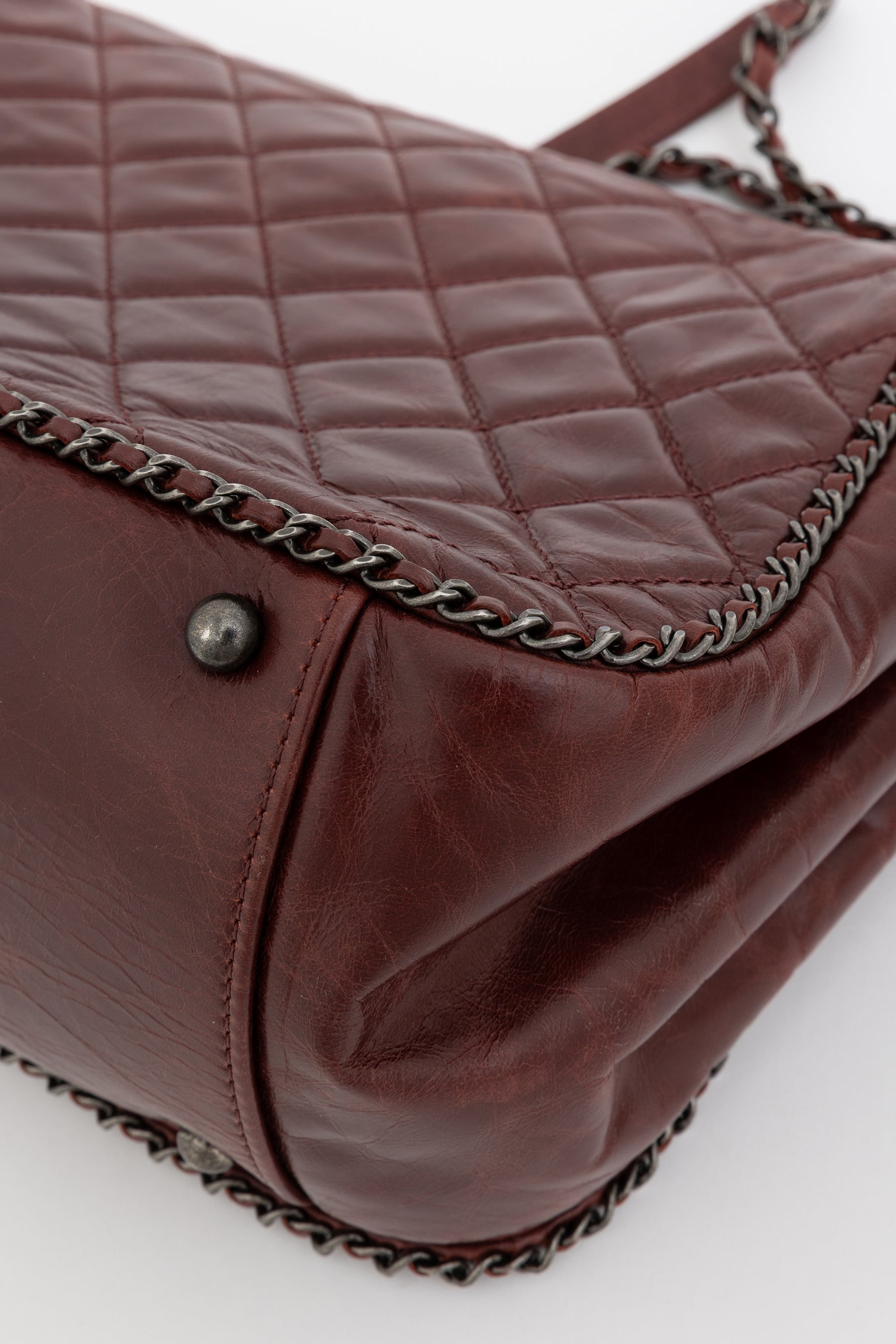 Enchained Accordion Flap Bag