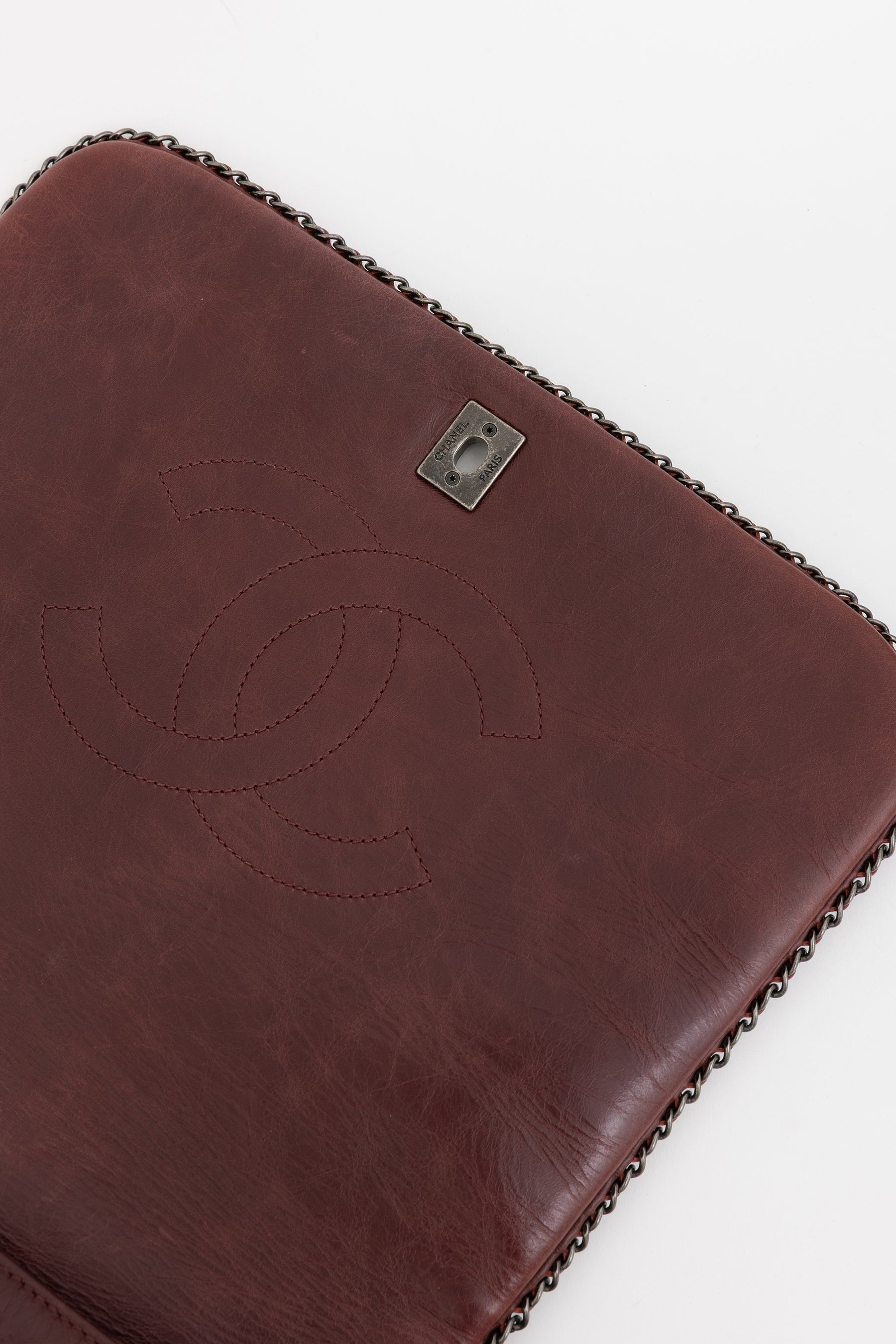 Enchained Accordion Flap Bag
