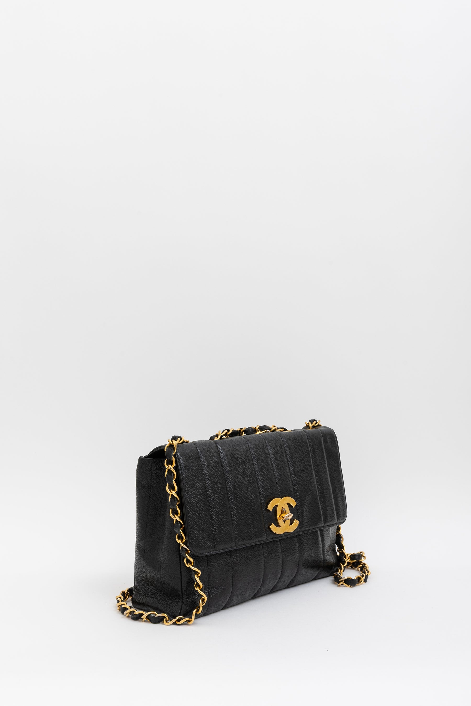 Jumbo Mademoiselle Classic Flap Bag