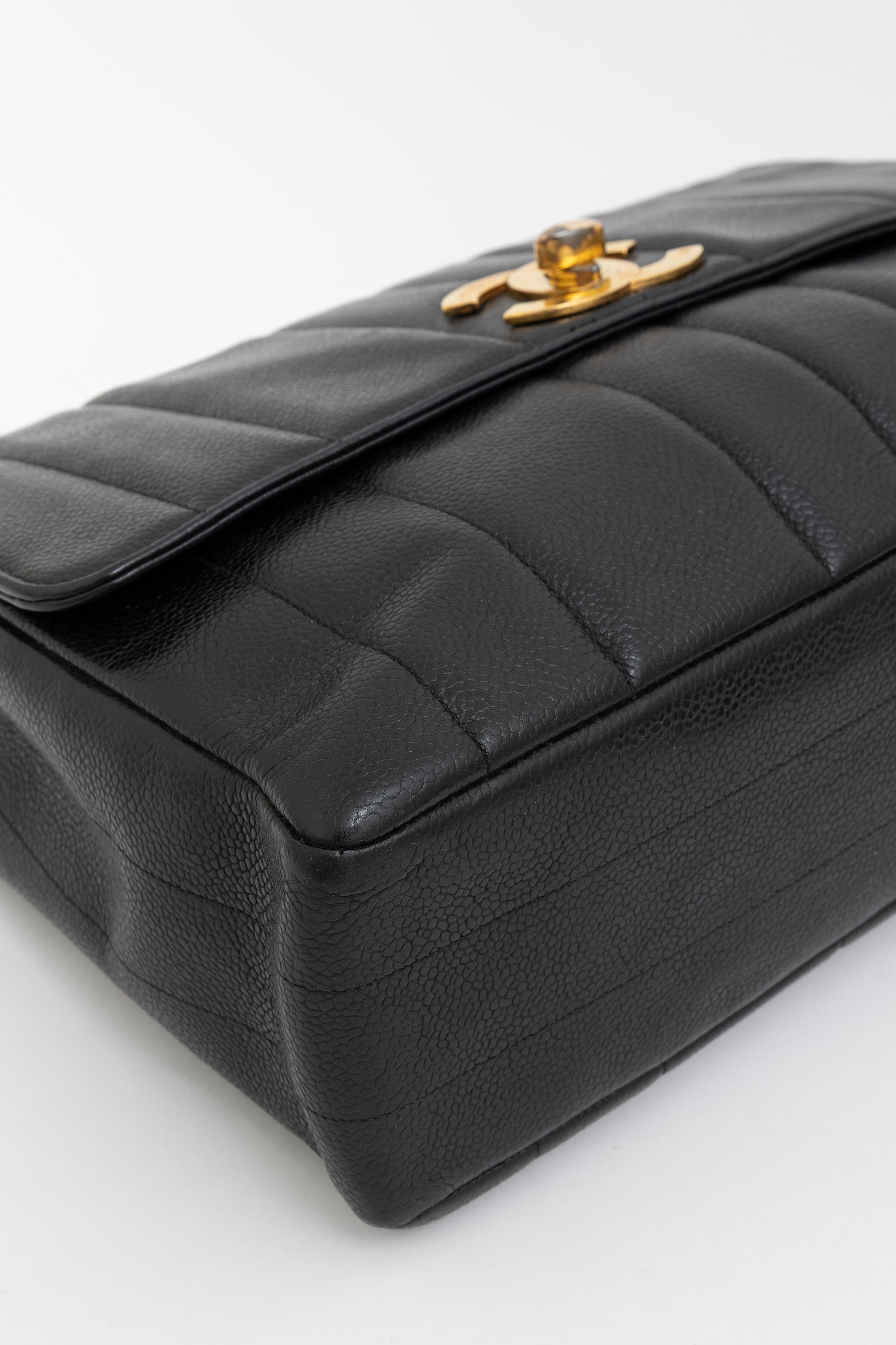 Jumbo Mademoiselle Classic Flap Bag