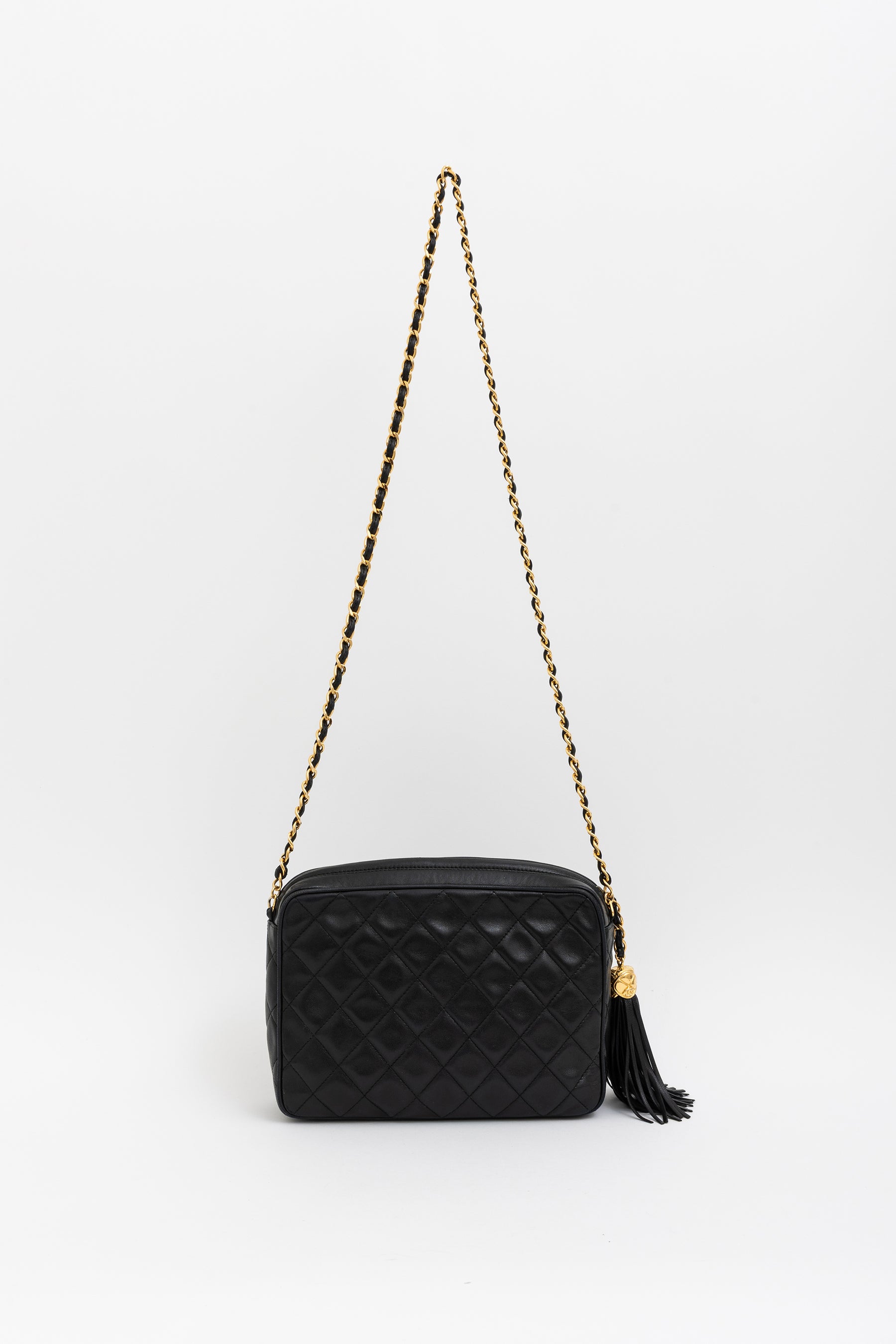 Matelassé Tassel Camera Bag