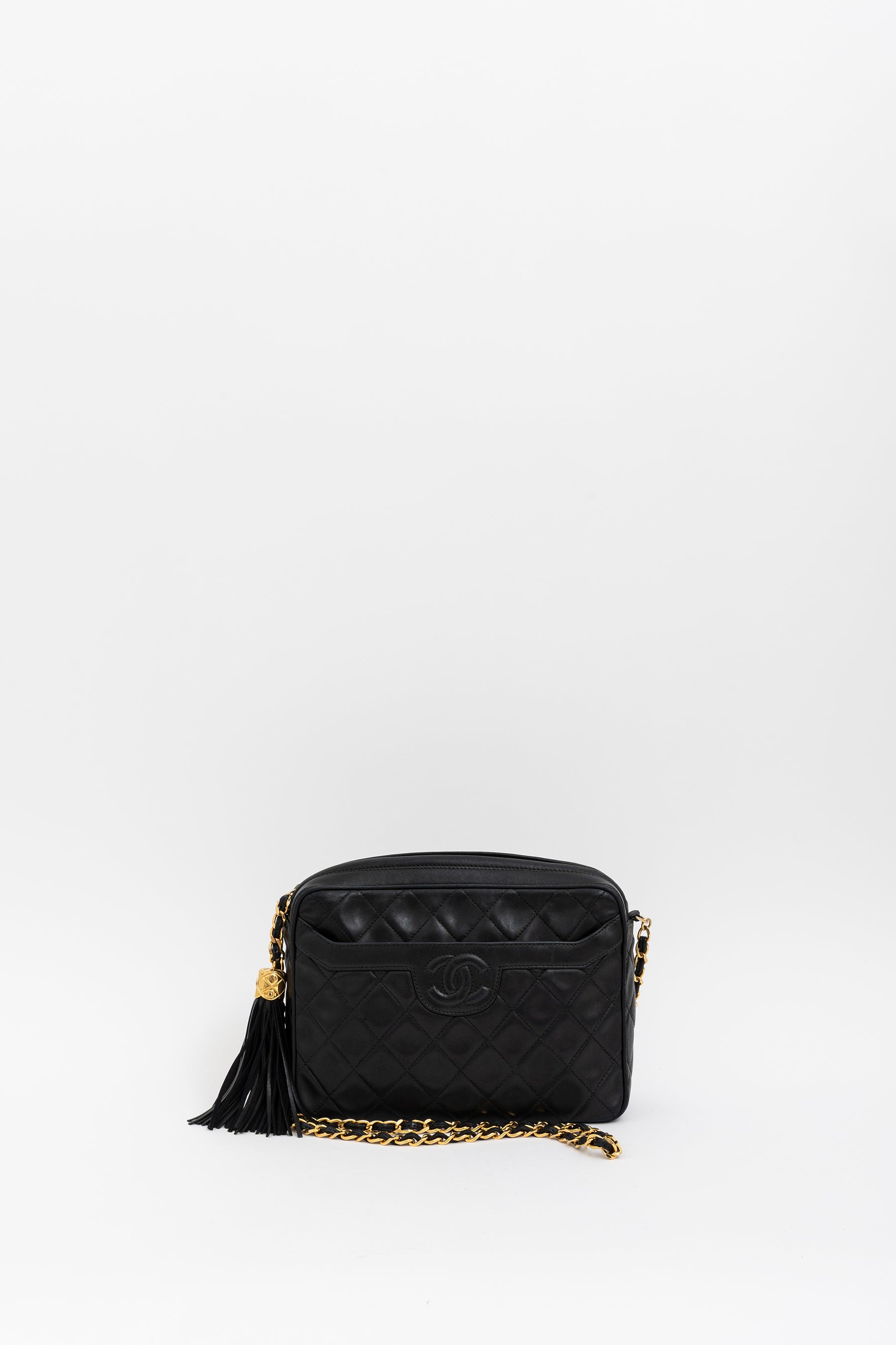 Matelassé Tassel Camera Bag