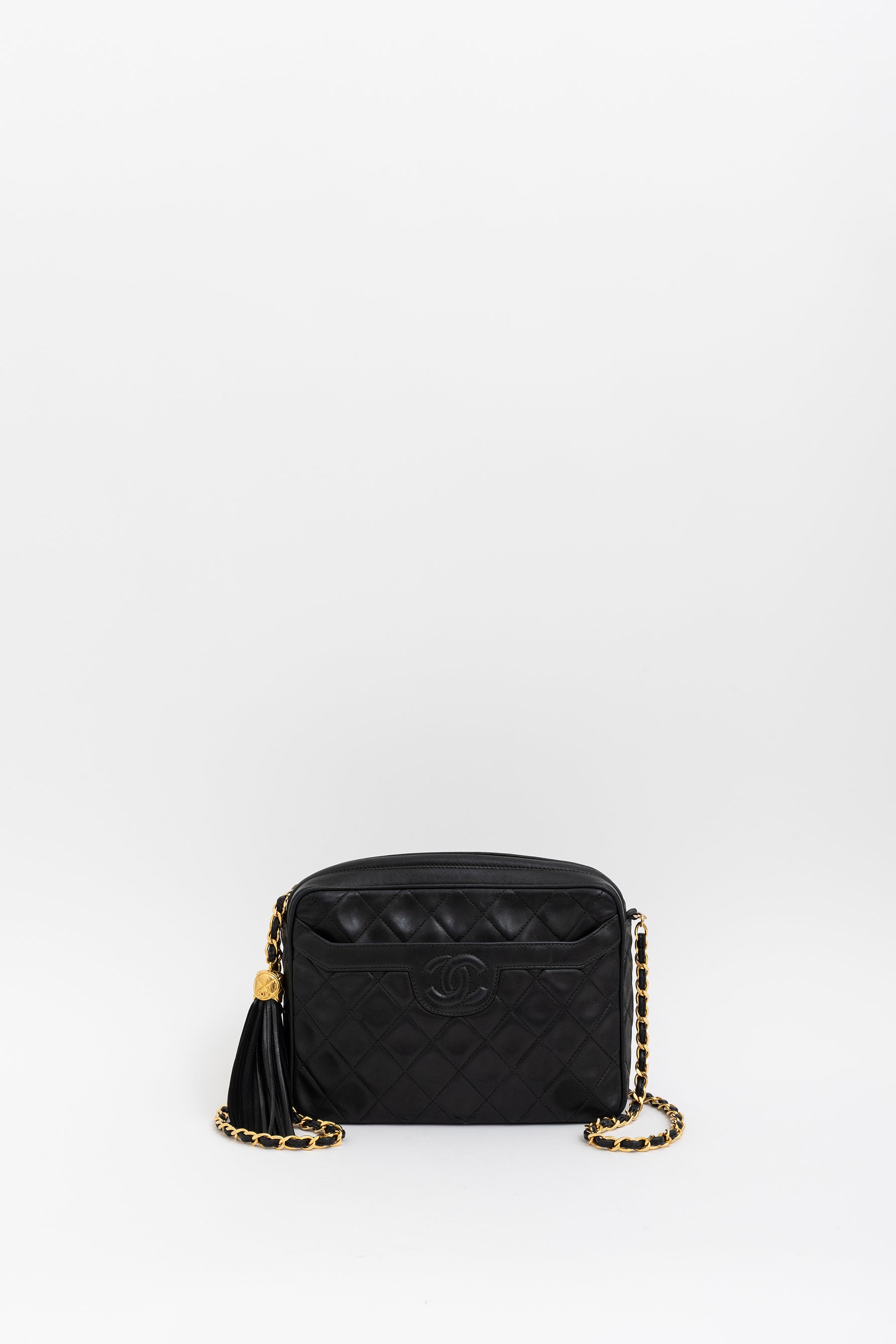 Matelassé Tassel Camera Bag
