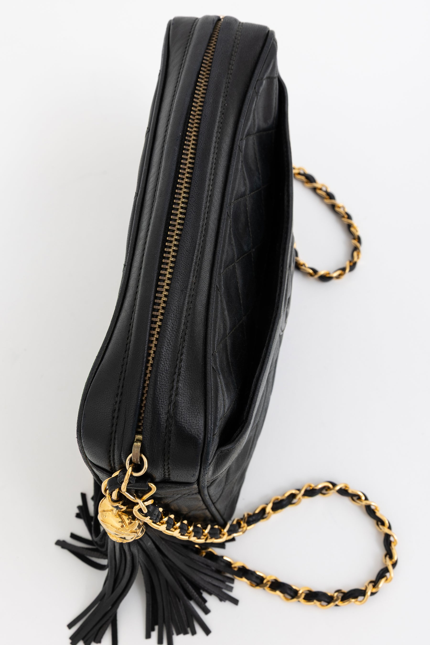 Matelassé Tassel Camera Bag