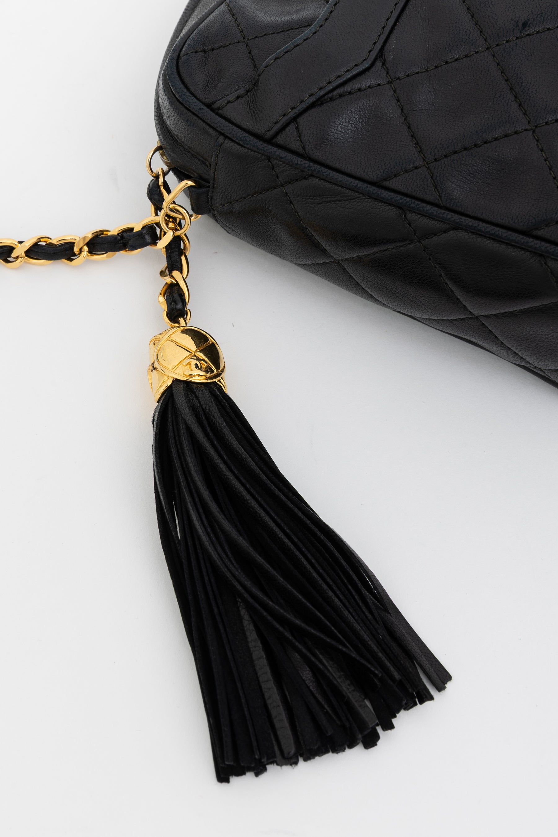 Matelassé Tassel Camera Bag