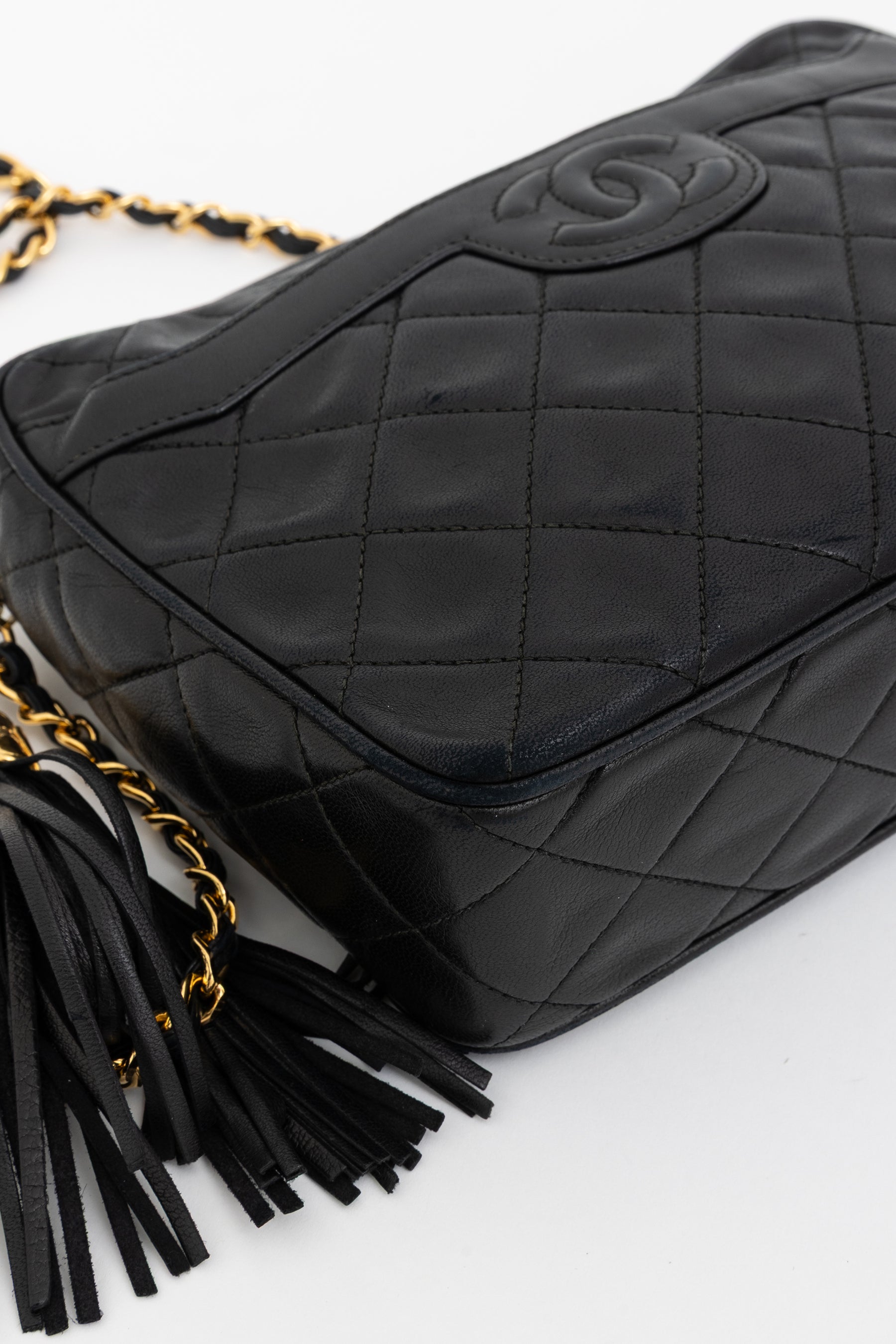 Matelassé Tassel Camera Bag
