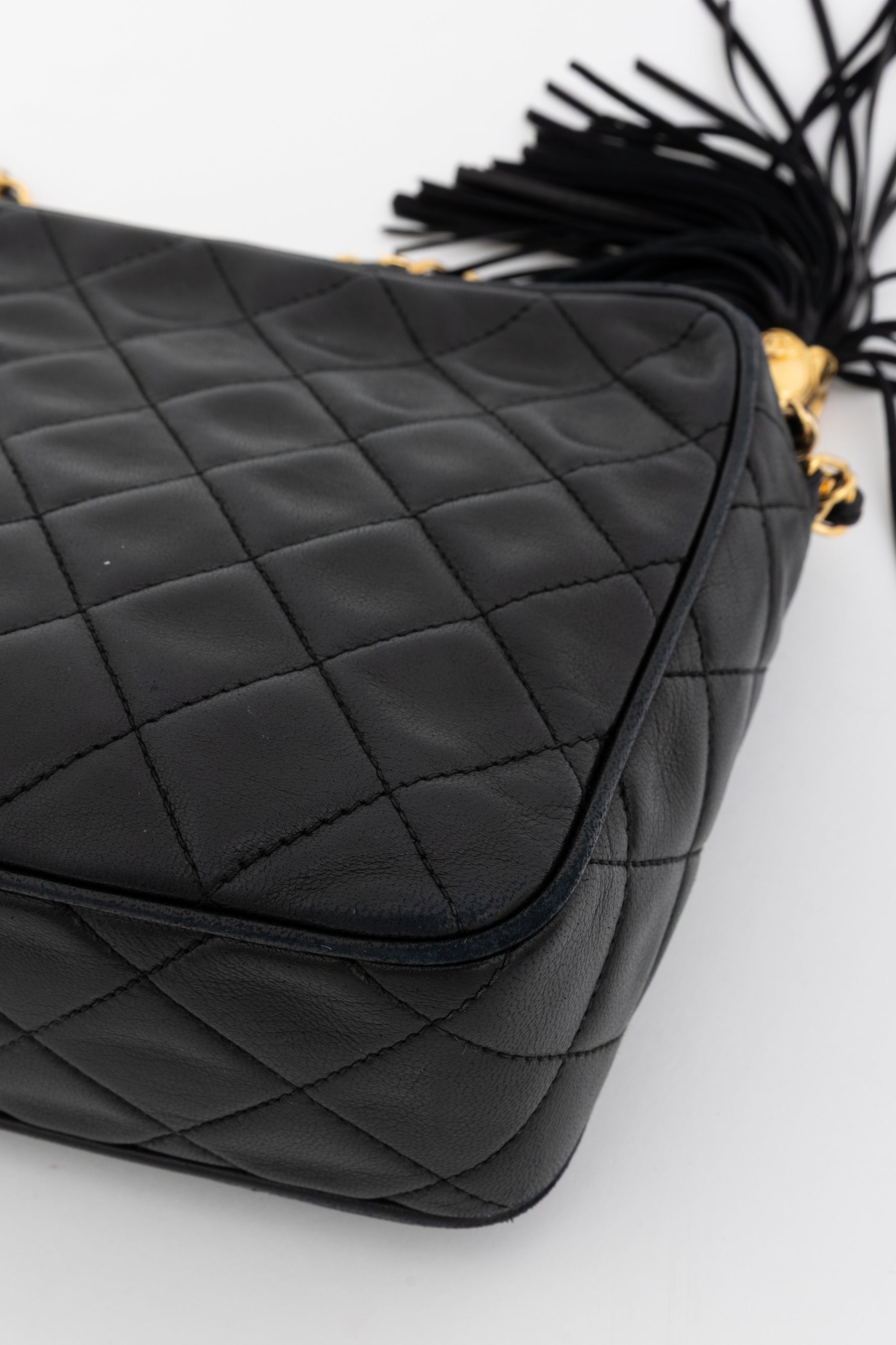 Matelassé Tassel Camera Bag