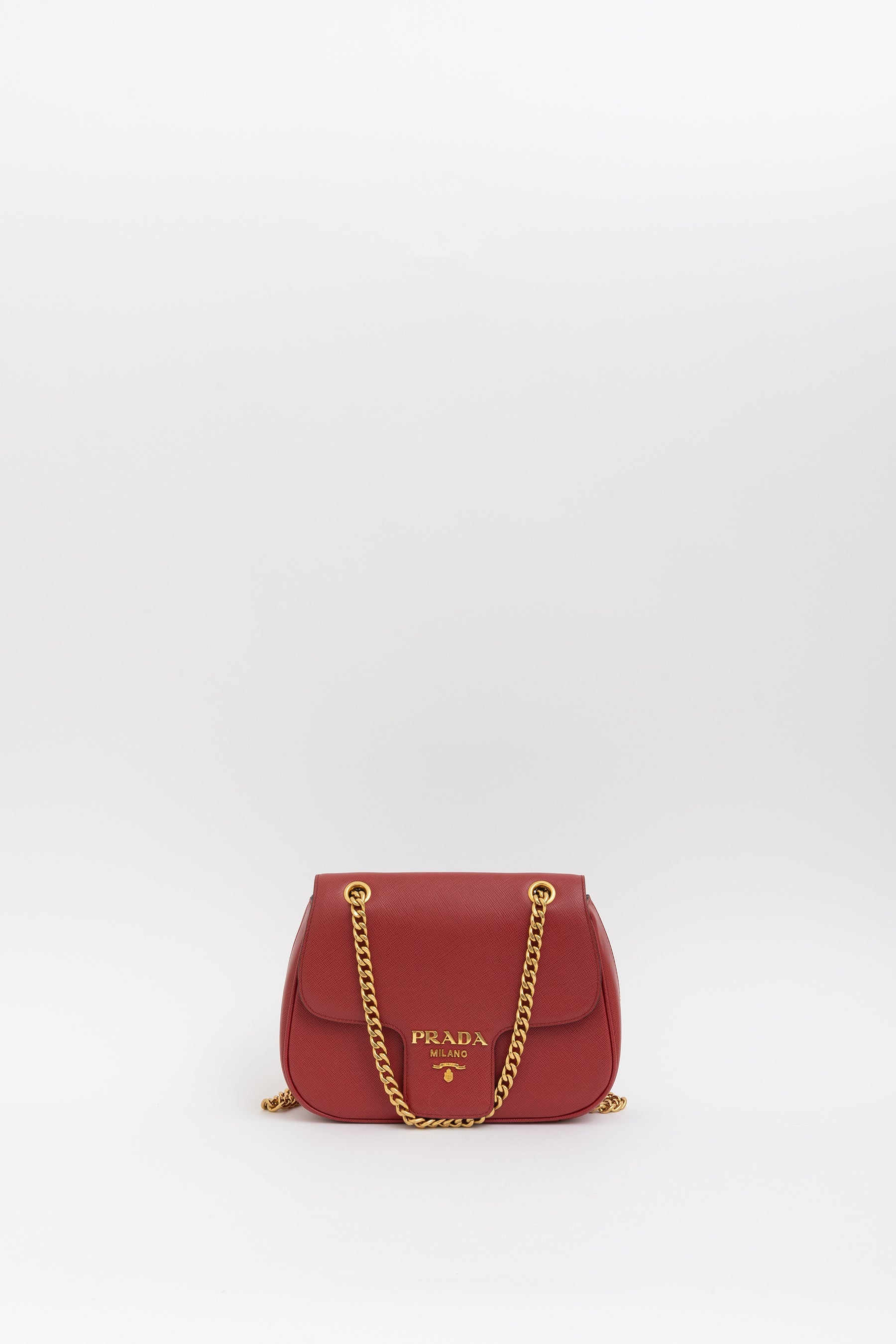 Saffiano Flap Shoulder Bag