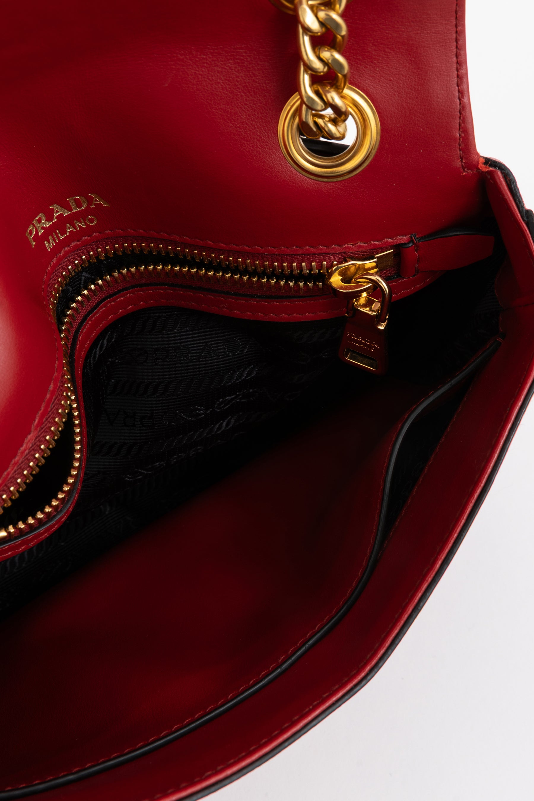 Saffiano Flap Shoulder Bag