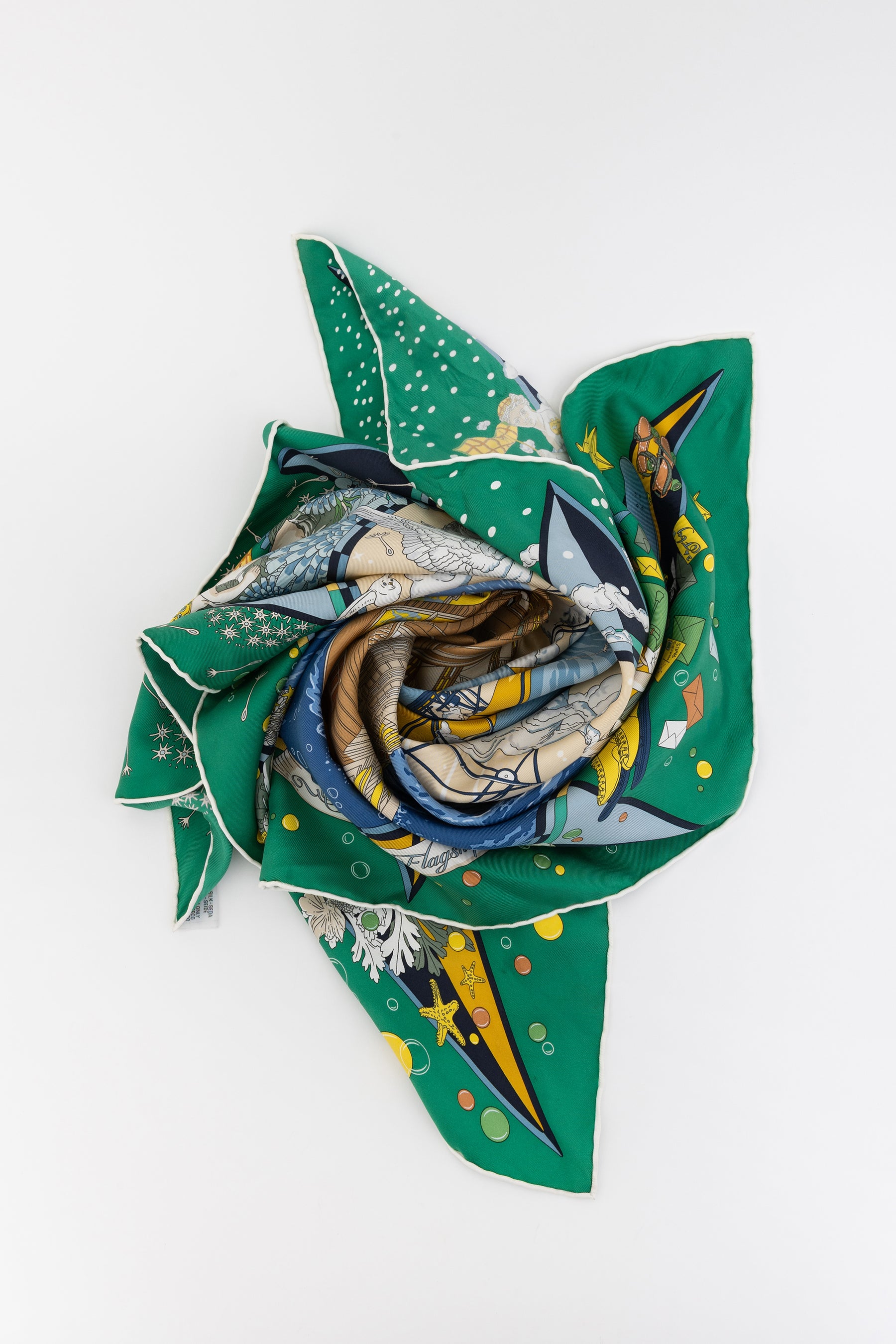 Flagship Print Silk Scarf