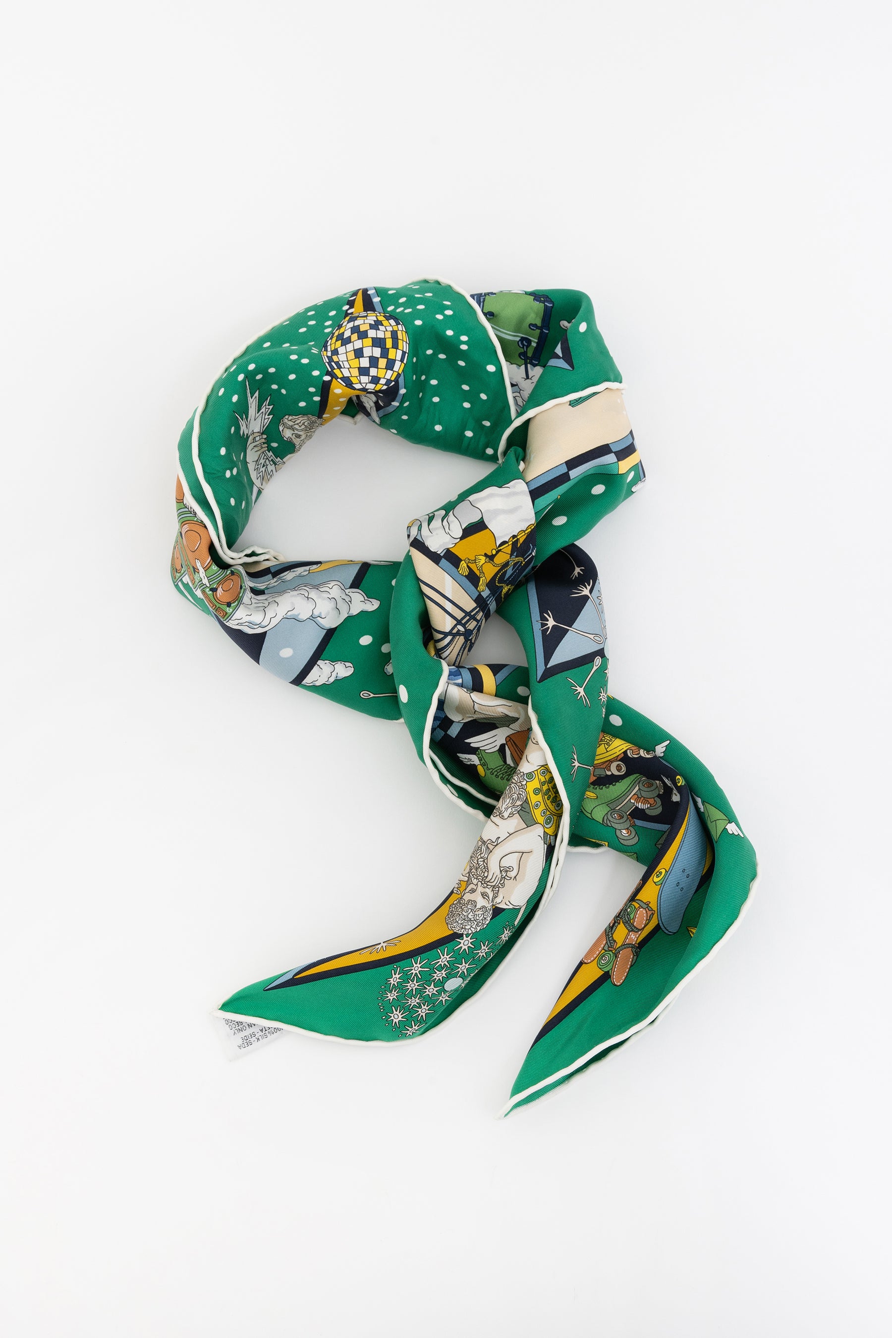 Flagship Print Silk Scarf