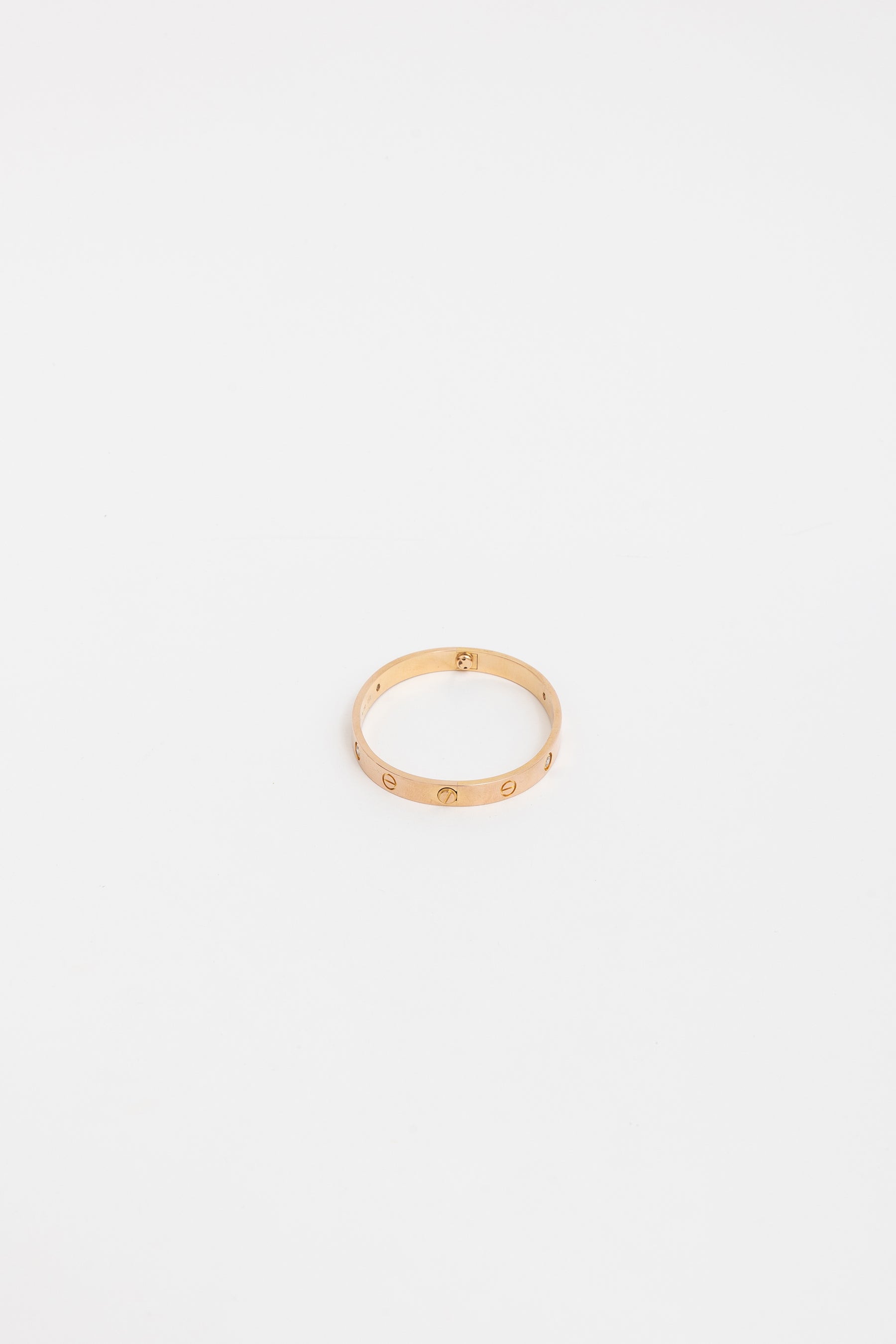 Rose Gold Love Bracelet with Diamonds