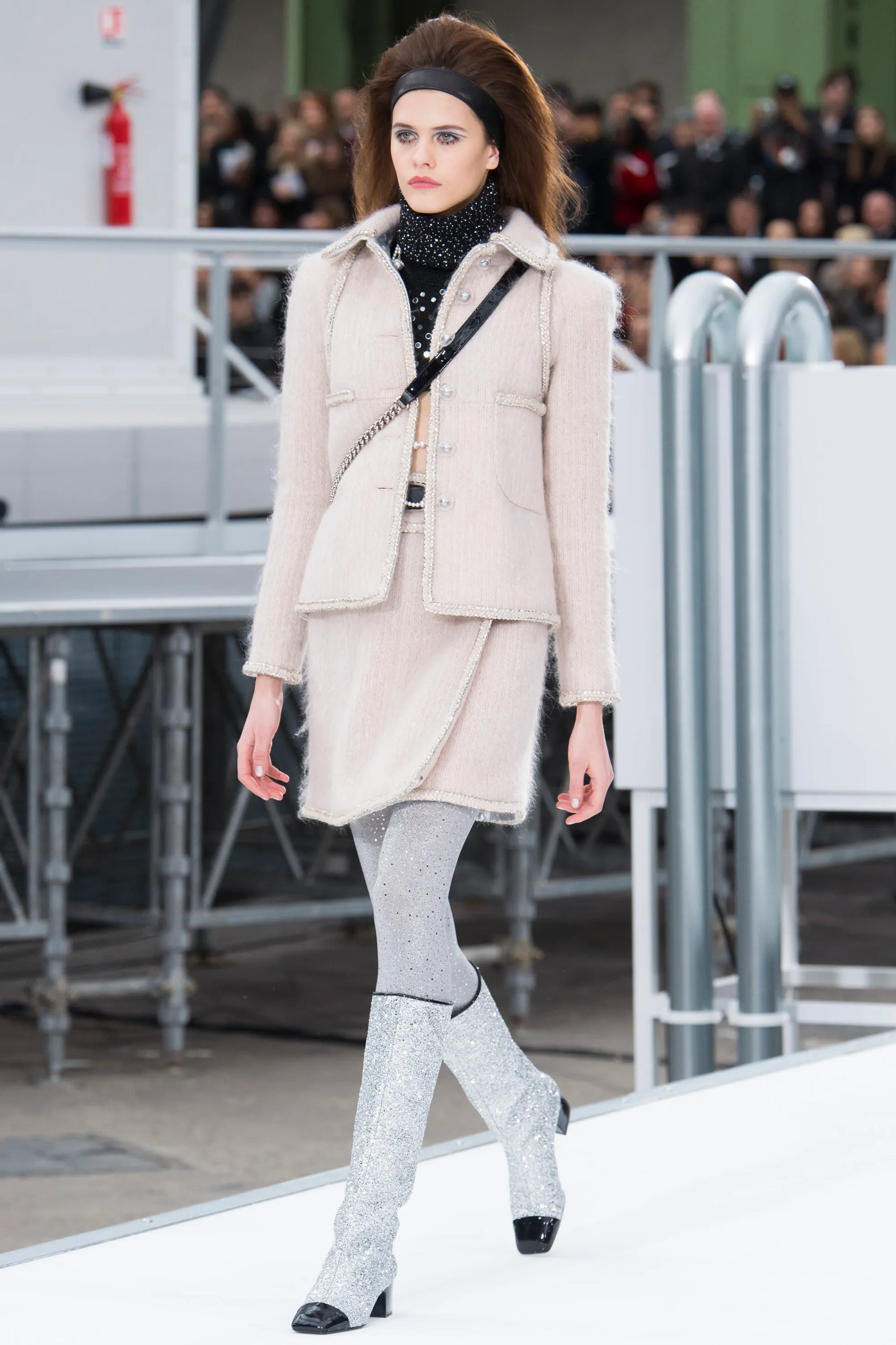 17A Mohair-Wool Jacket and Mini Skirt