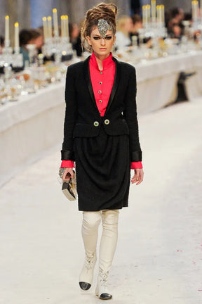 Paris-Bombay Tweed Smoking Jacket