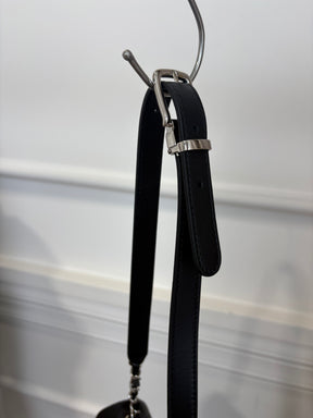 Chanel Black Leather Uniform Belt Bag
