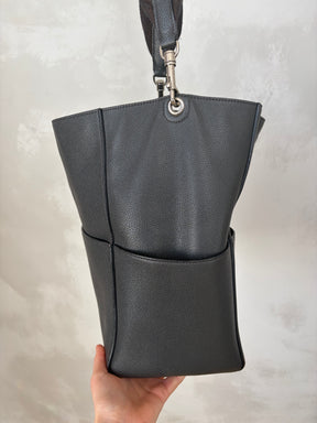 Celine Sangle Bucket Bag Charcoal