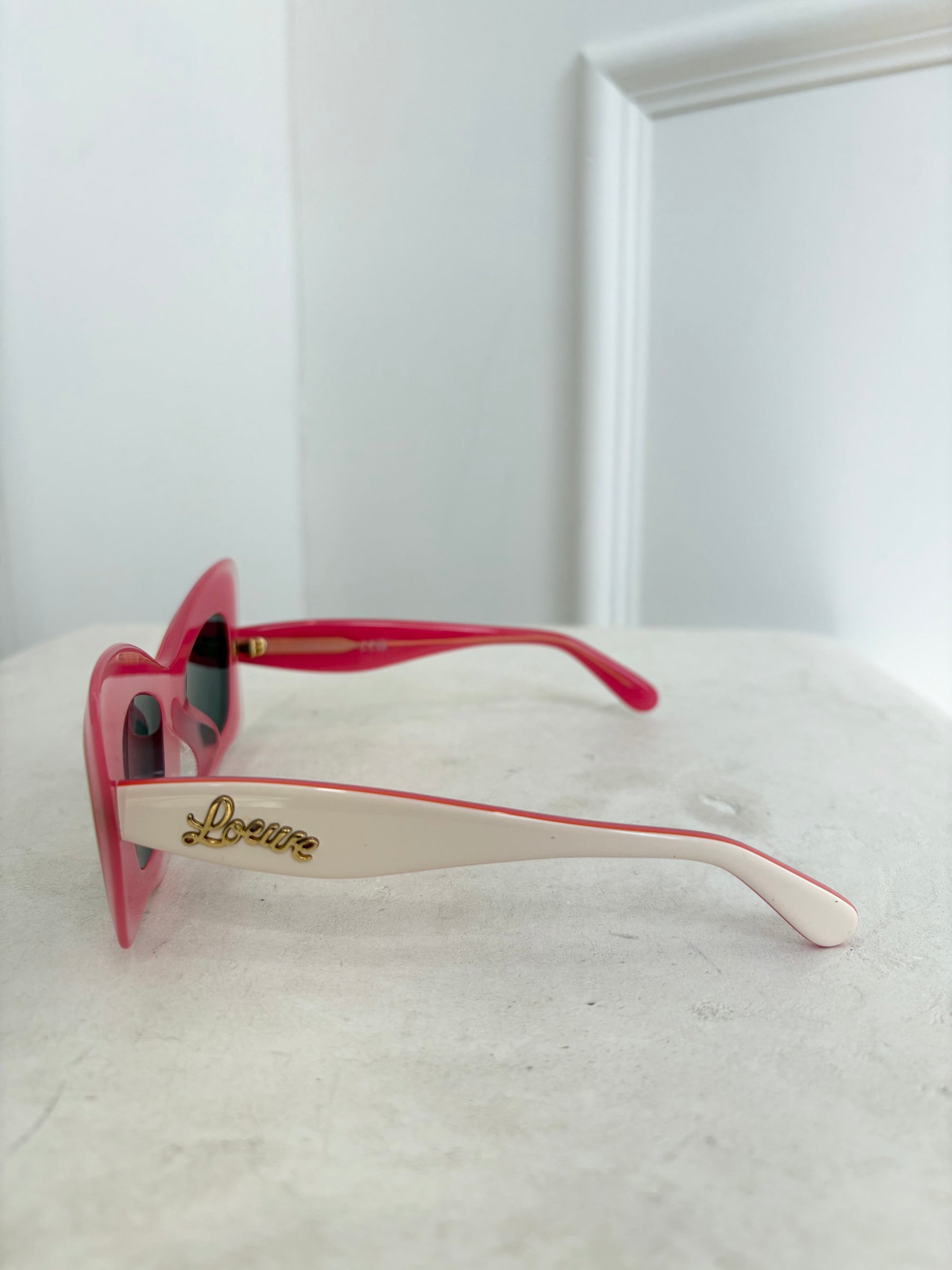 Loewe Paula's Ibiza Square Pink White Sunglasses Wide Fit