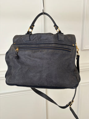 Proenza PS1 Leather Satchel Bag In Carbon