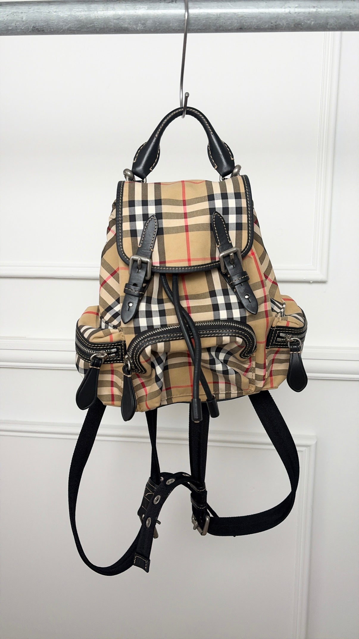 Burberry Heritage Check Canvas Backpack