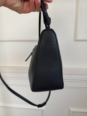 Loewe Black Leather Mini Hammock Hobo Bag
