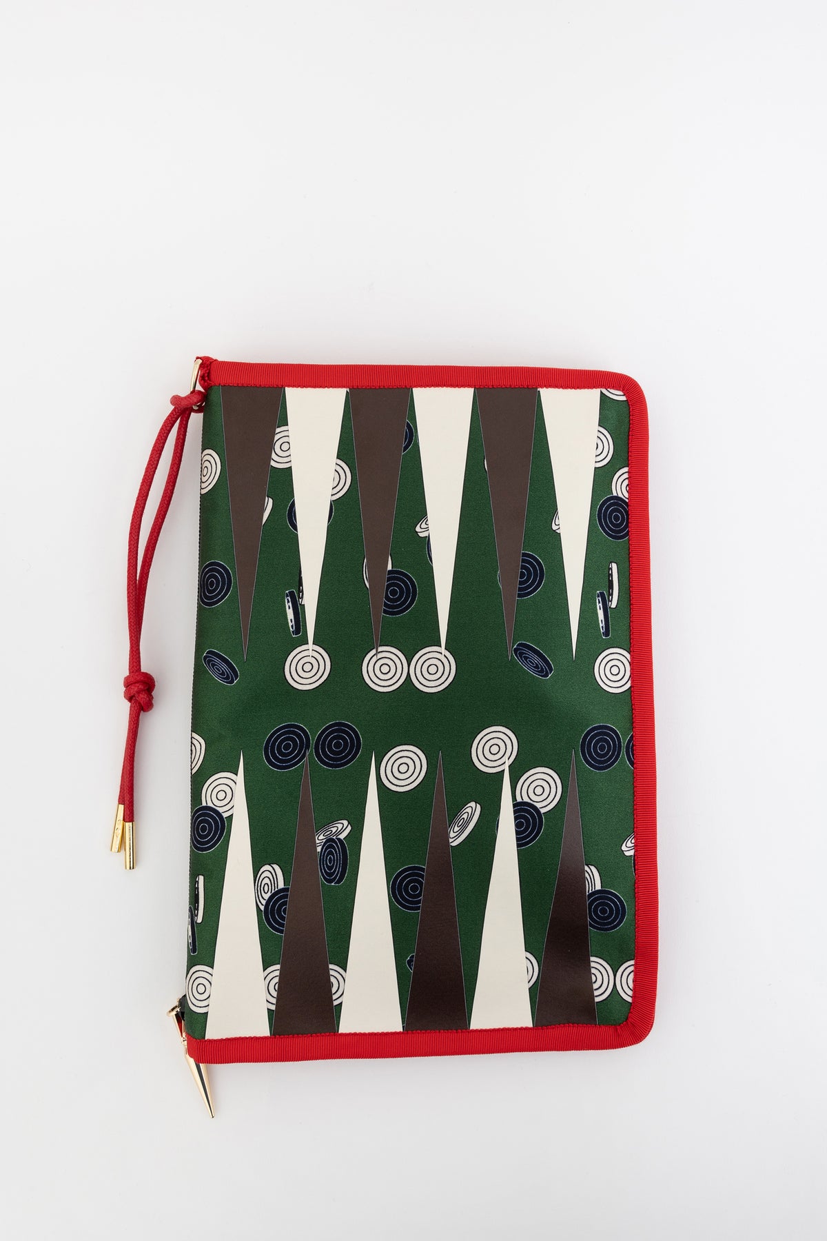 Backgammon Satin Board Game Clutch