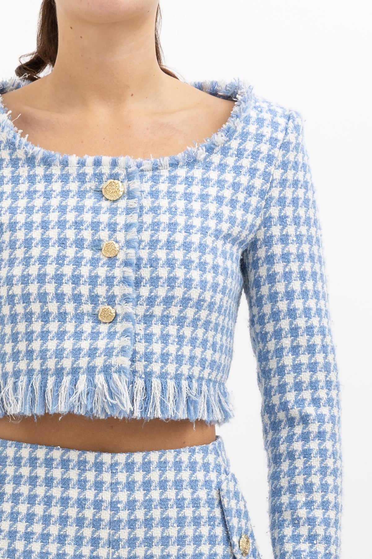Penelope Tweed Cropped Jacket And Vanessa Short Set