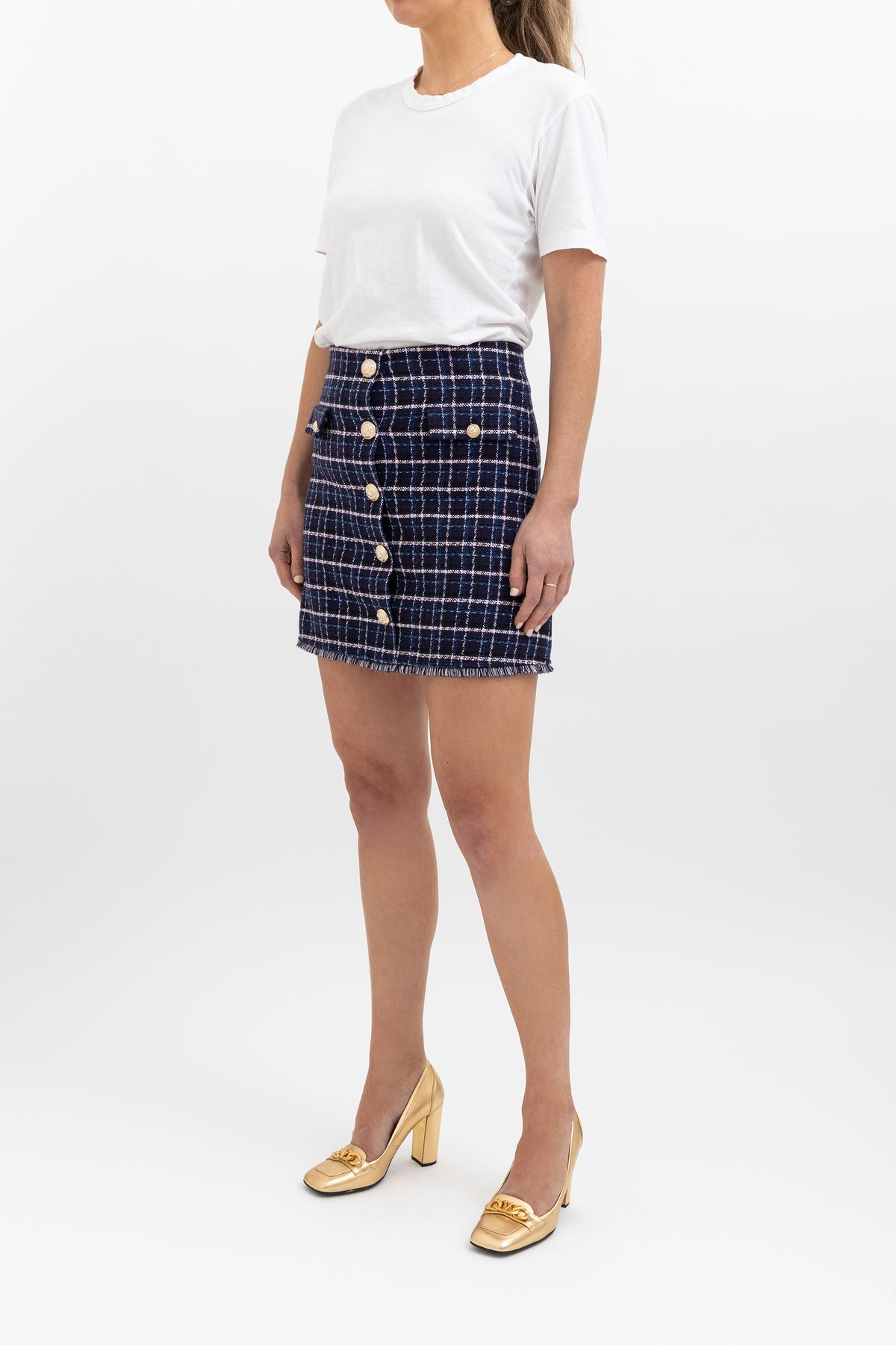 Fallon Checked Mini Skirt