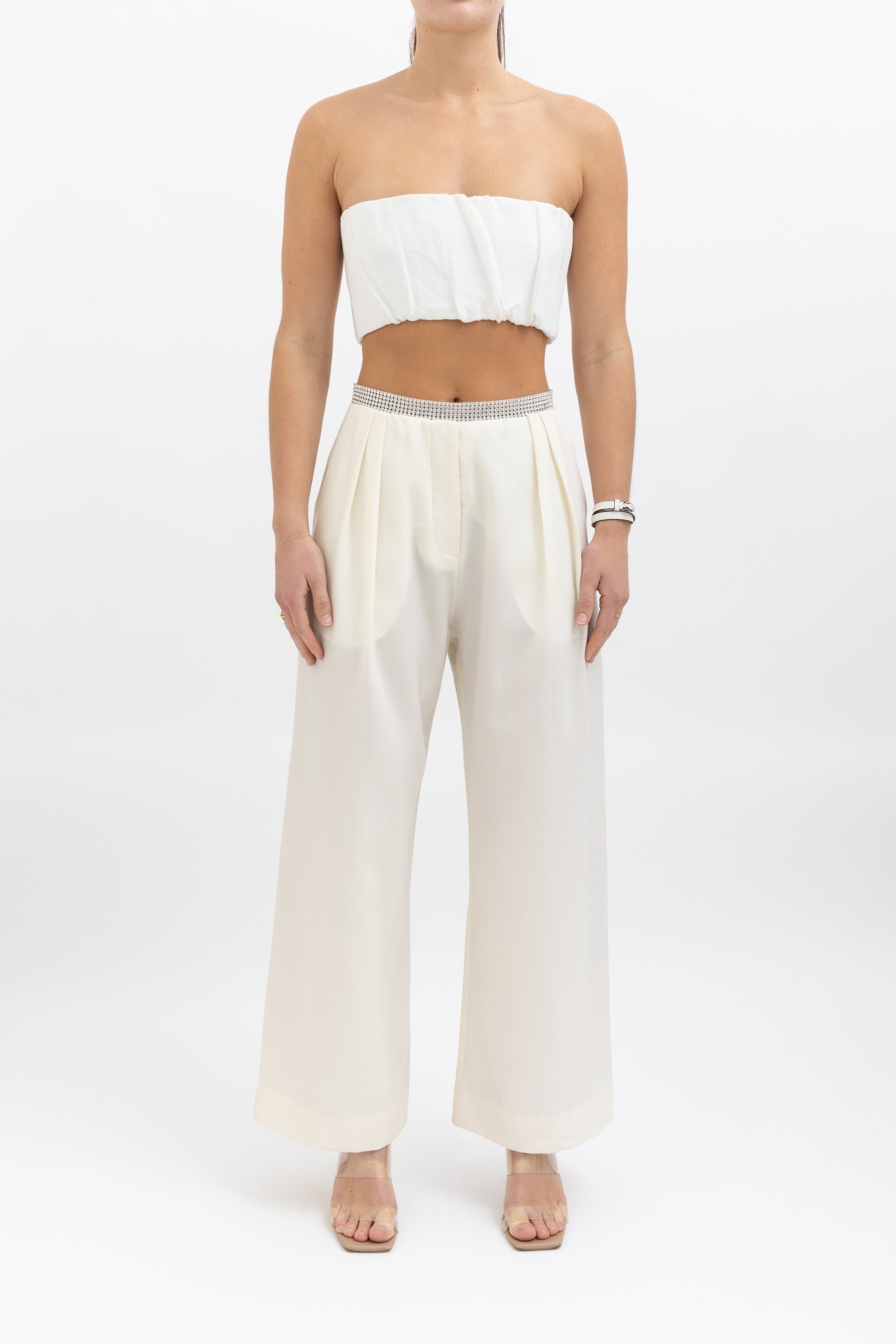 Crystalline Wool Boy Pant