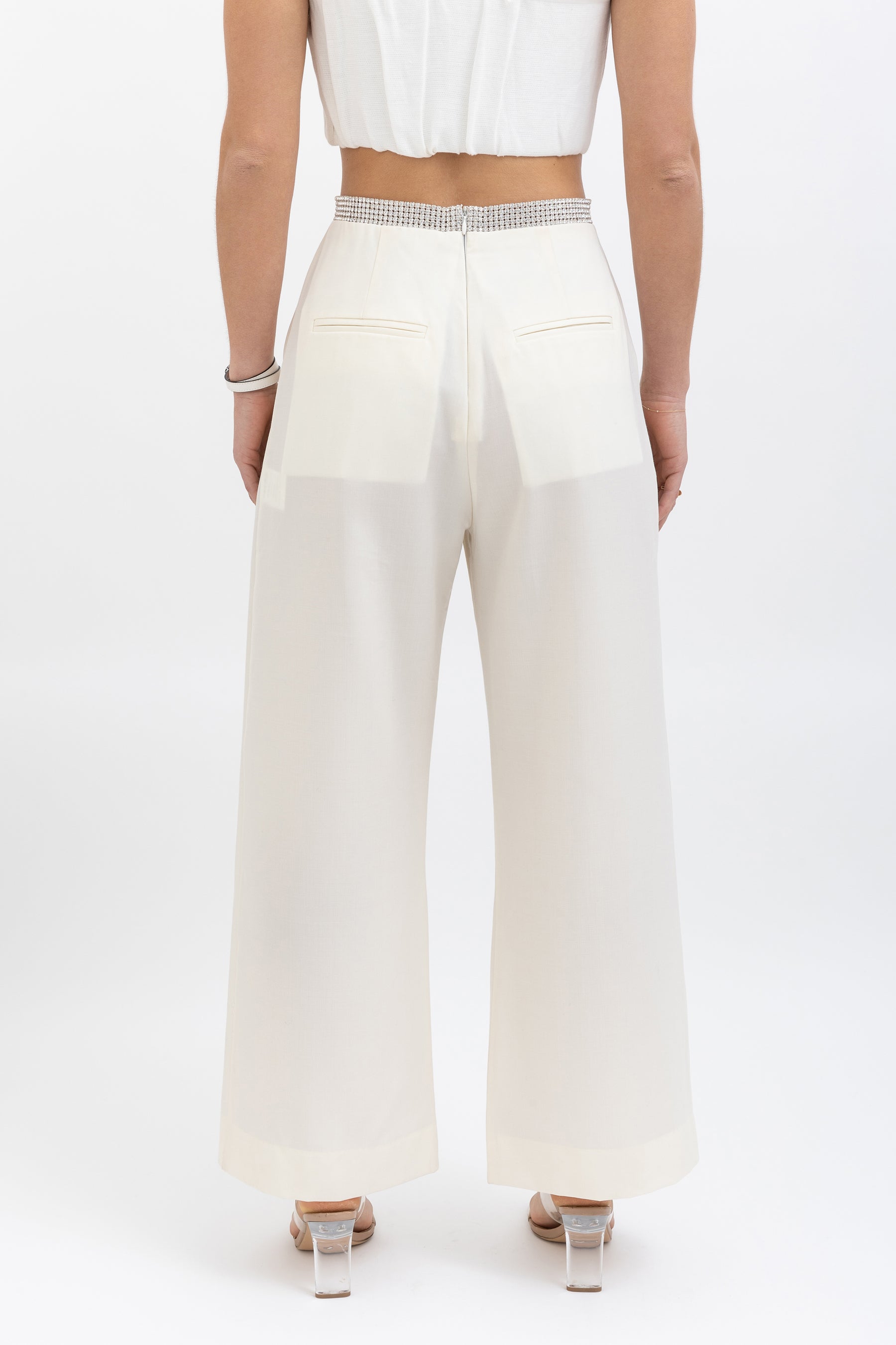 Crystalline Wool Boy Pant
