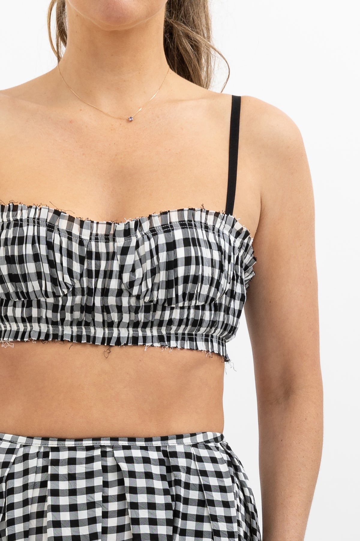 Gingham Indira Bralette and Meryl Skirt Set