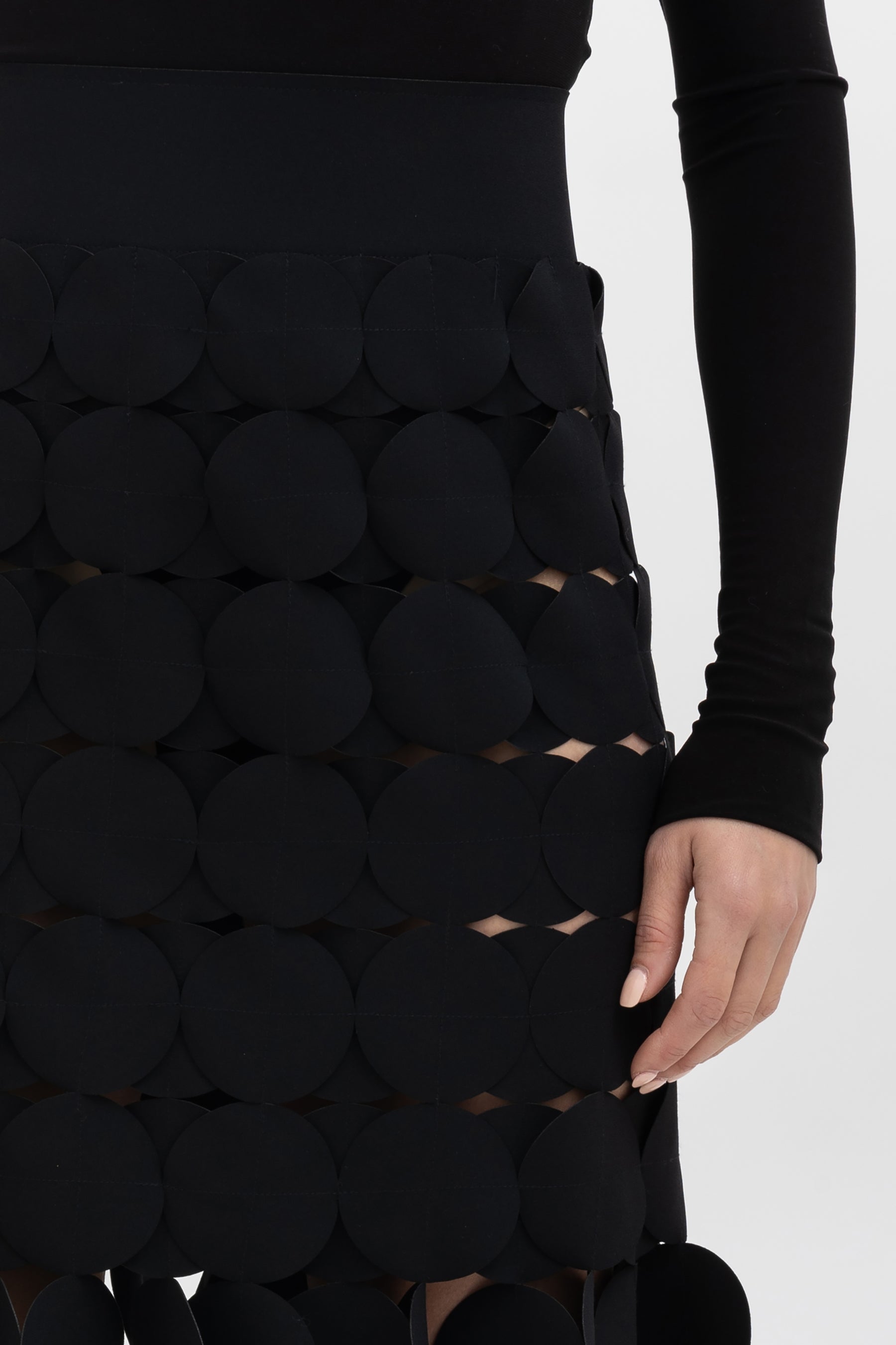 Laser Cut Multi-Circle Skirt