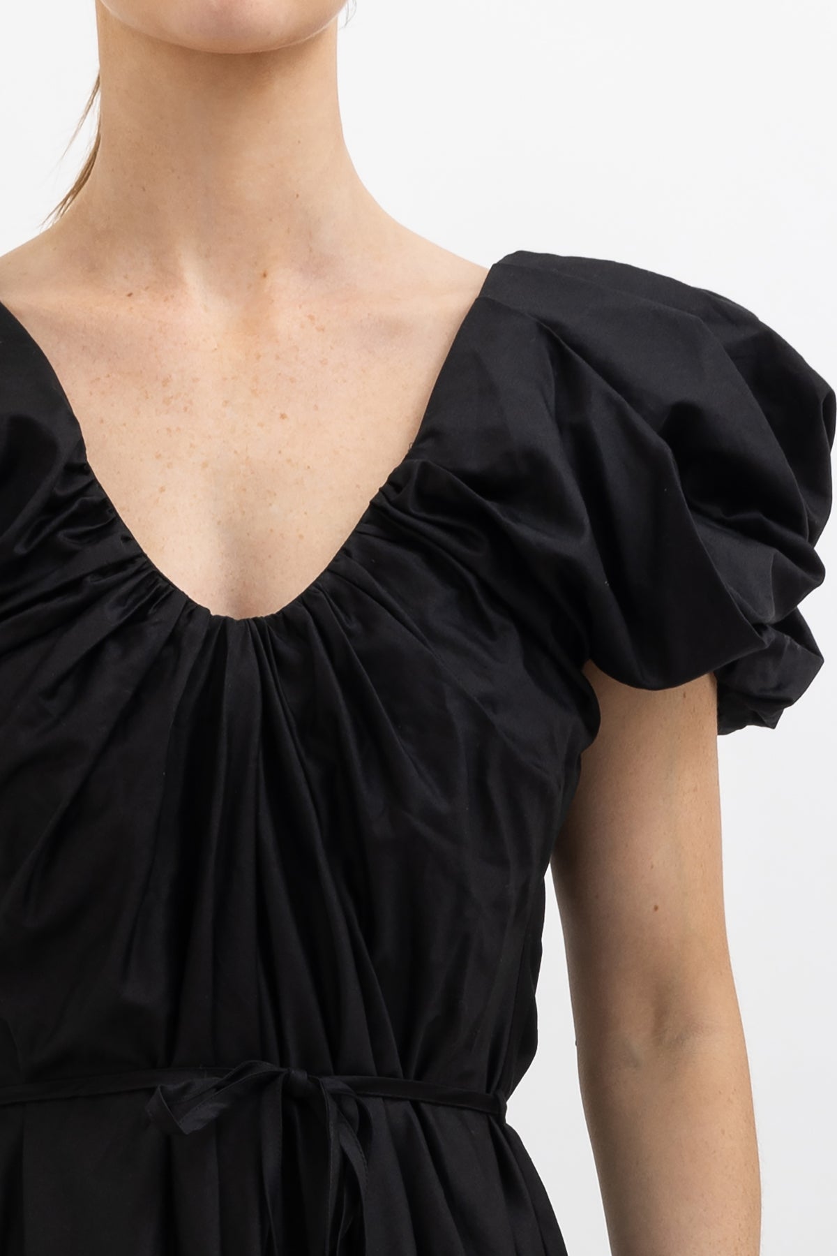 Puff Sleeve Maxi Dress