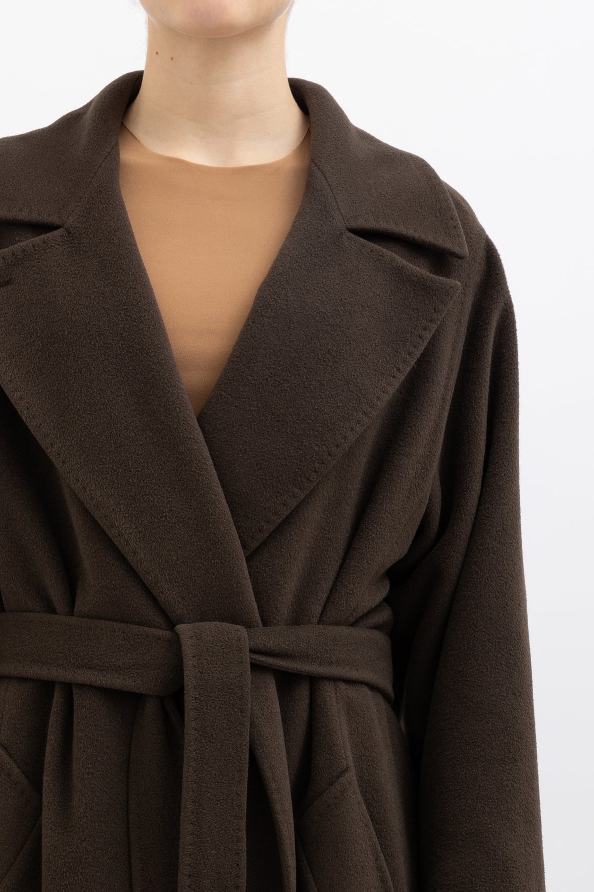 Belted Cashmere Coat