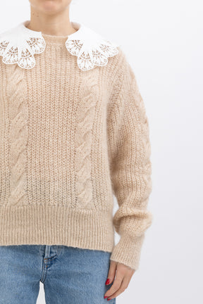 Sivana Embroidered Collar Sweater