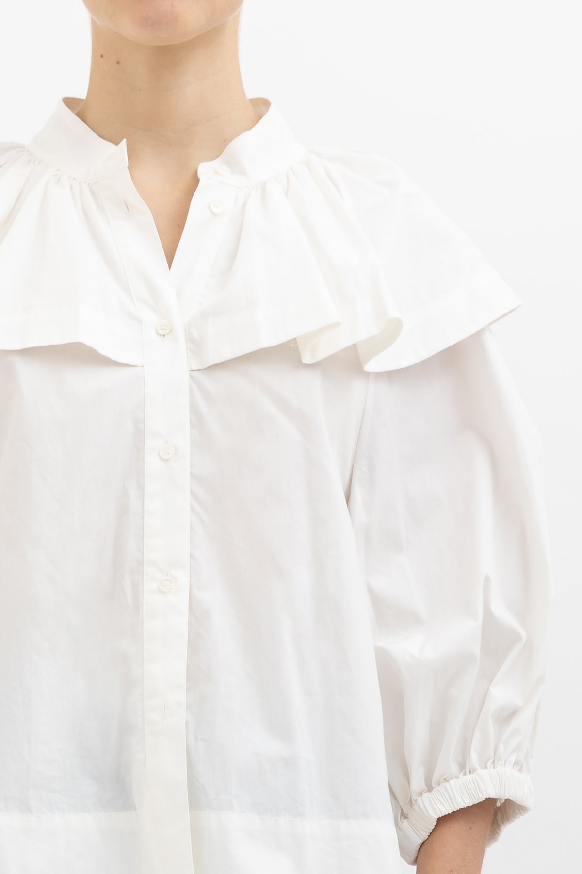 Ruffle Neck Blouse