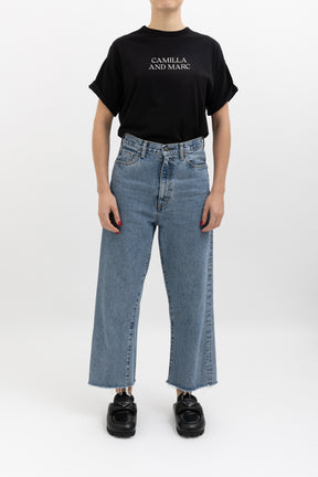 Raw Hem Cropped Jean