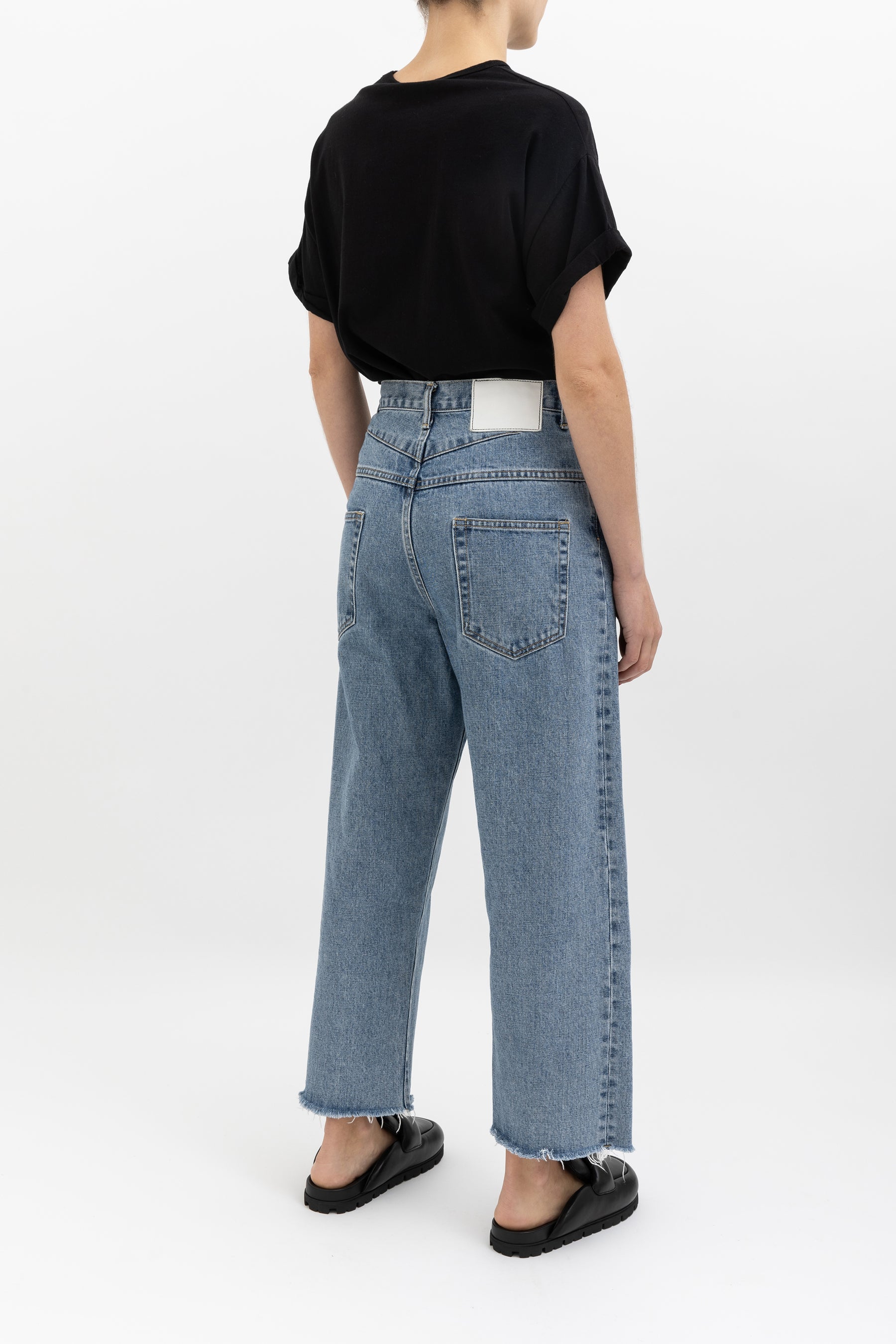 Raw Hem Cropped Jean